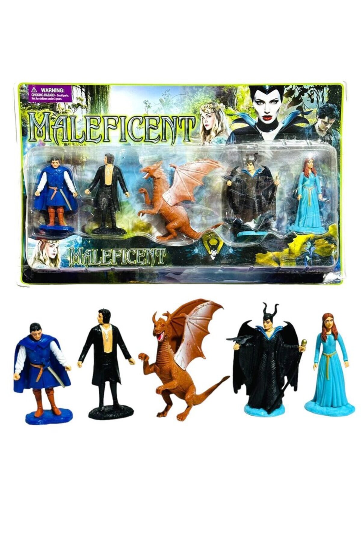 tmtoysandmore maleficent 5 li figür oyuncak et malzeme malefiz