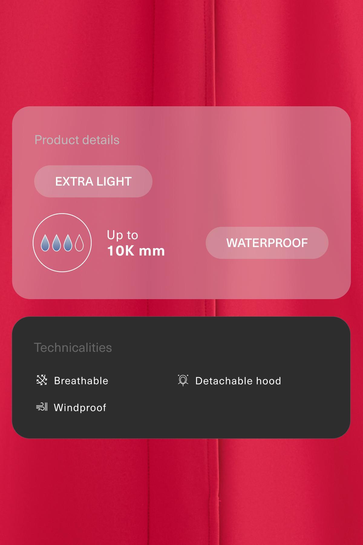 کاپشن میدی فوق سبک و ضد آب 10K