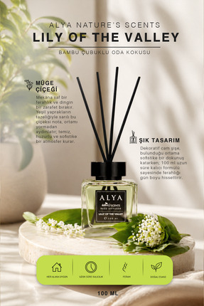 Alya Nature's Scents Lilly Of The Valley Bambu Çubuklu Oda Kokusu - Müge Çiçe...