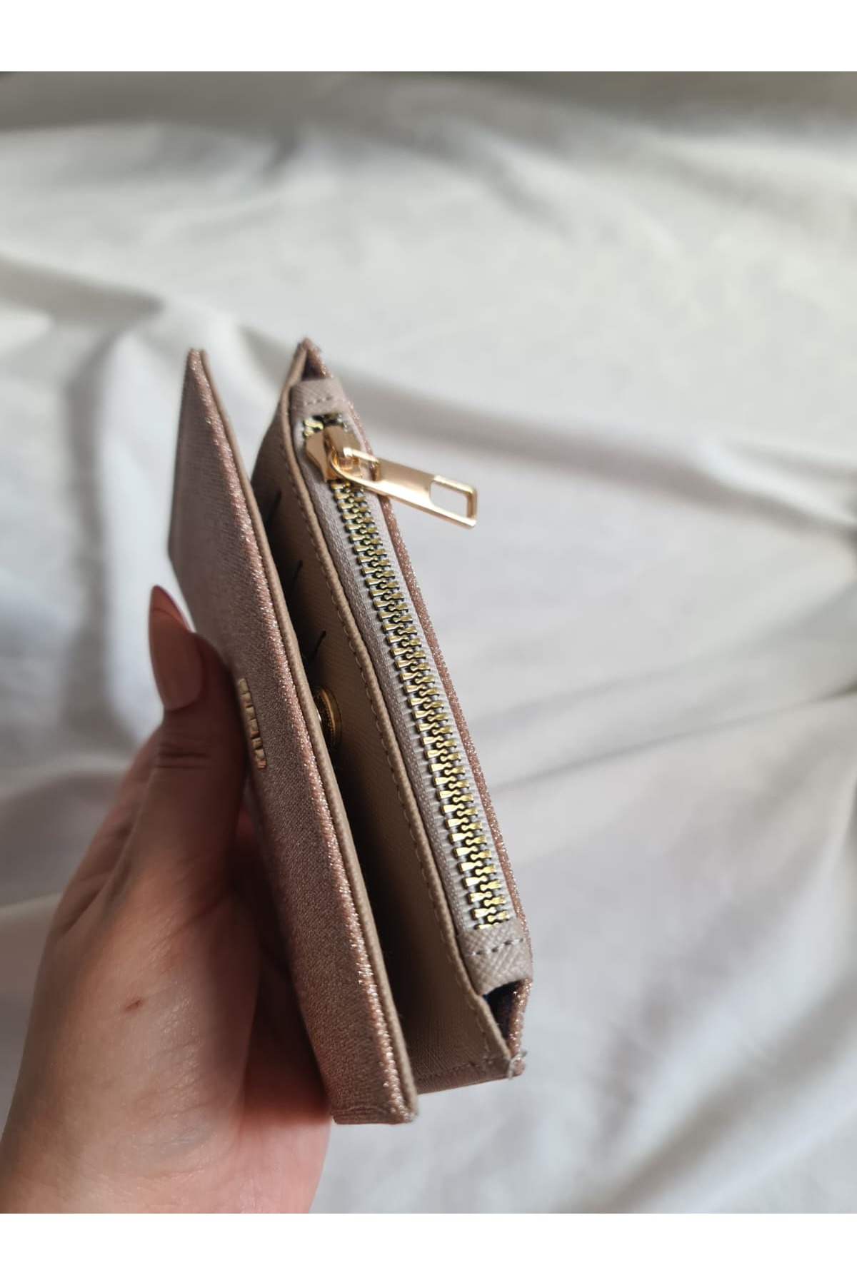 byliora Simli Rose Gold Kartlık/Cüzdan görsel 6