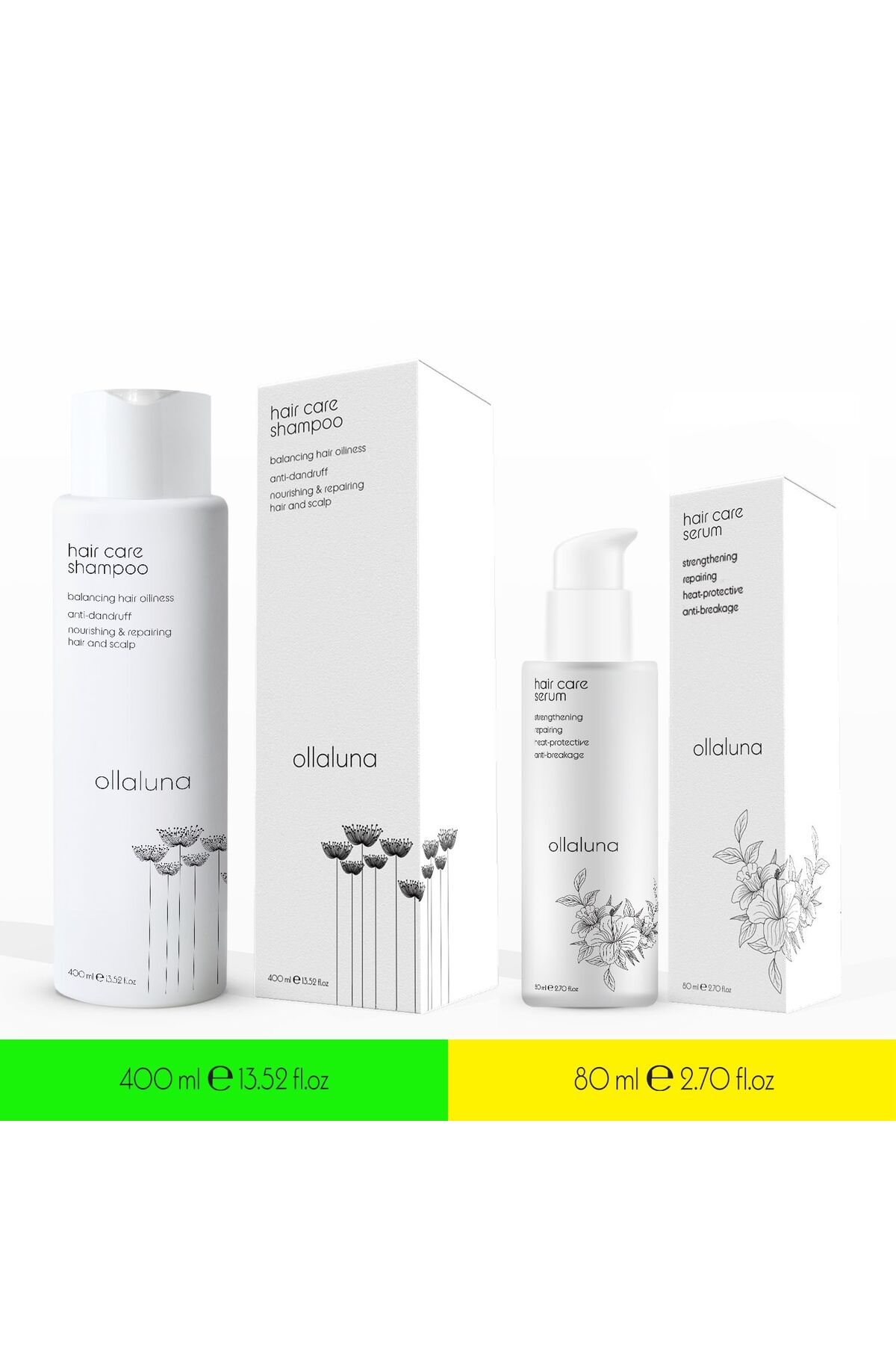 Hair Care Shampoo & Hair Care Serum Set — 004 — تصویر 2 از 3
