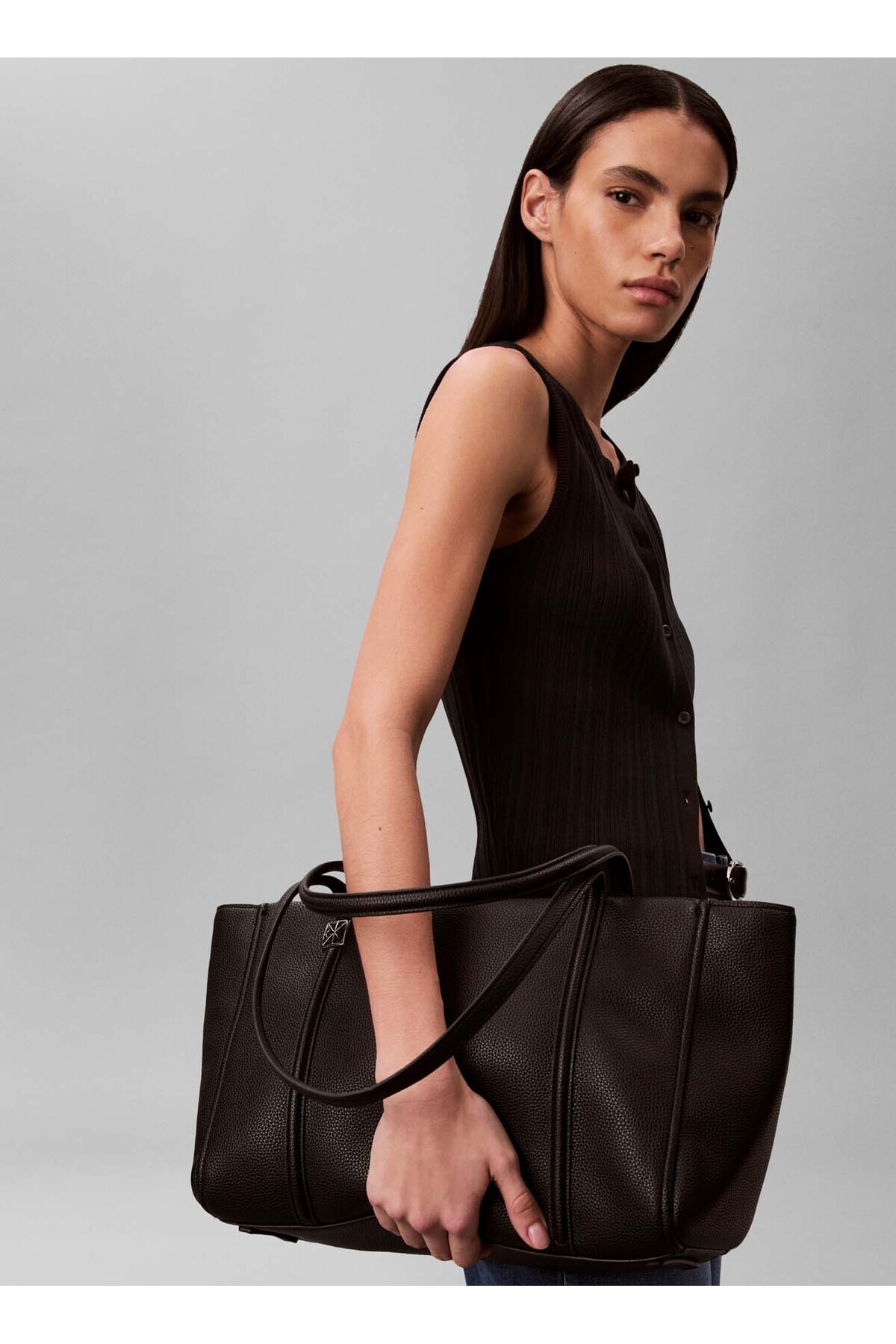 Calvin Klein Siyah Kadın Tote Çanta LV04F3424GUB1 görsel 4