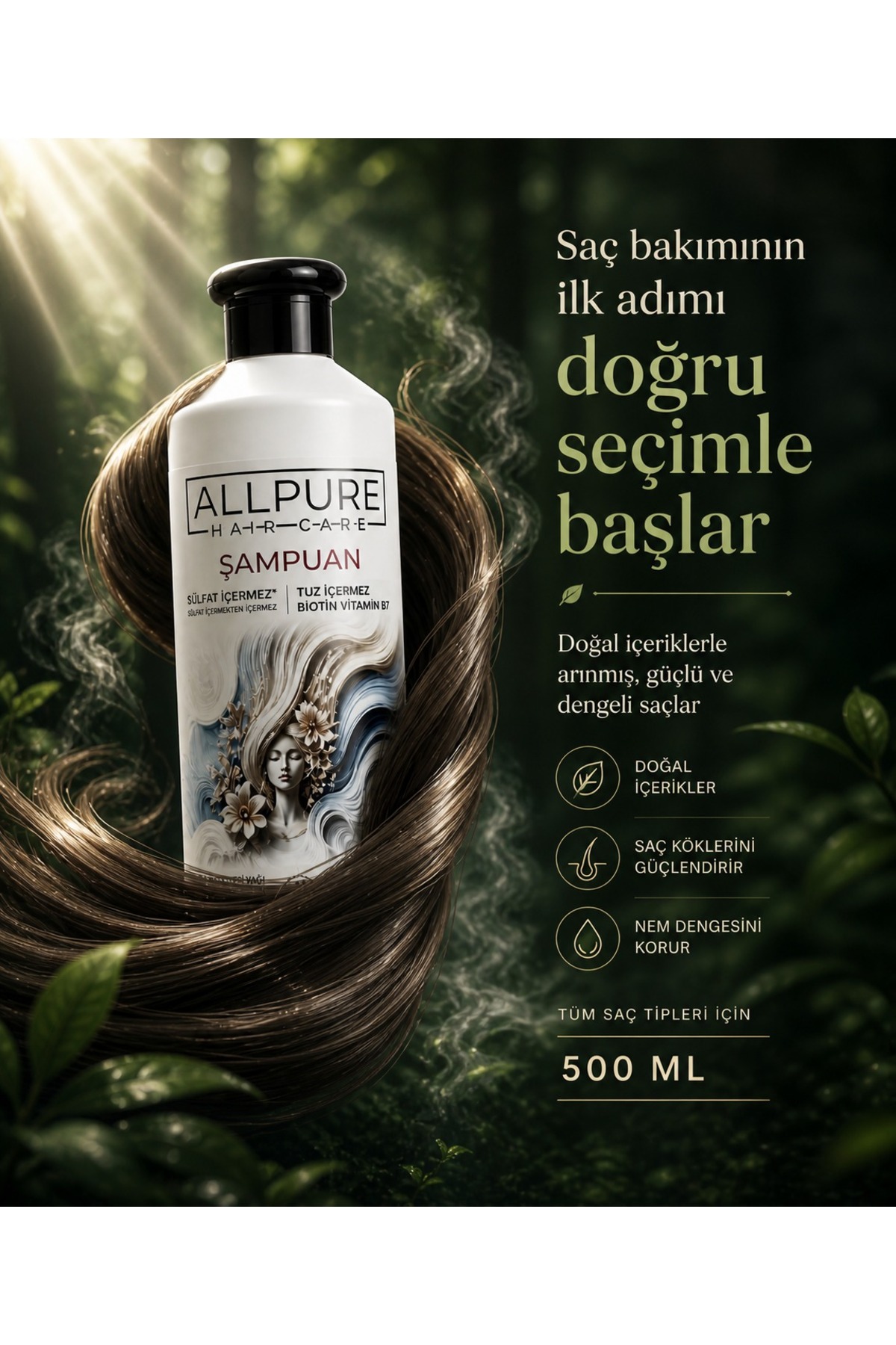 Hair Care Seti (Şampuan + Saç Kremi) — ALL-SM-SK-01 — تصویر 3 از 8