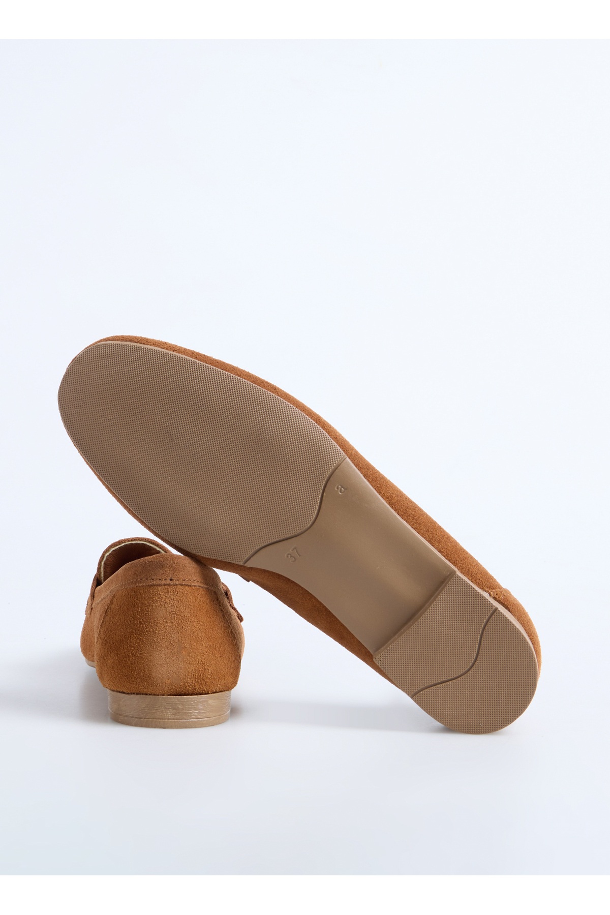 Fabrika Taba Kadın Deri Loafer D-HANKS AUSTIN SÜET görsel 4