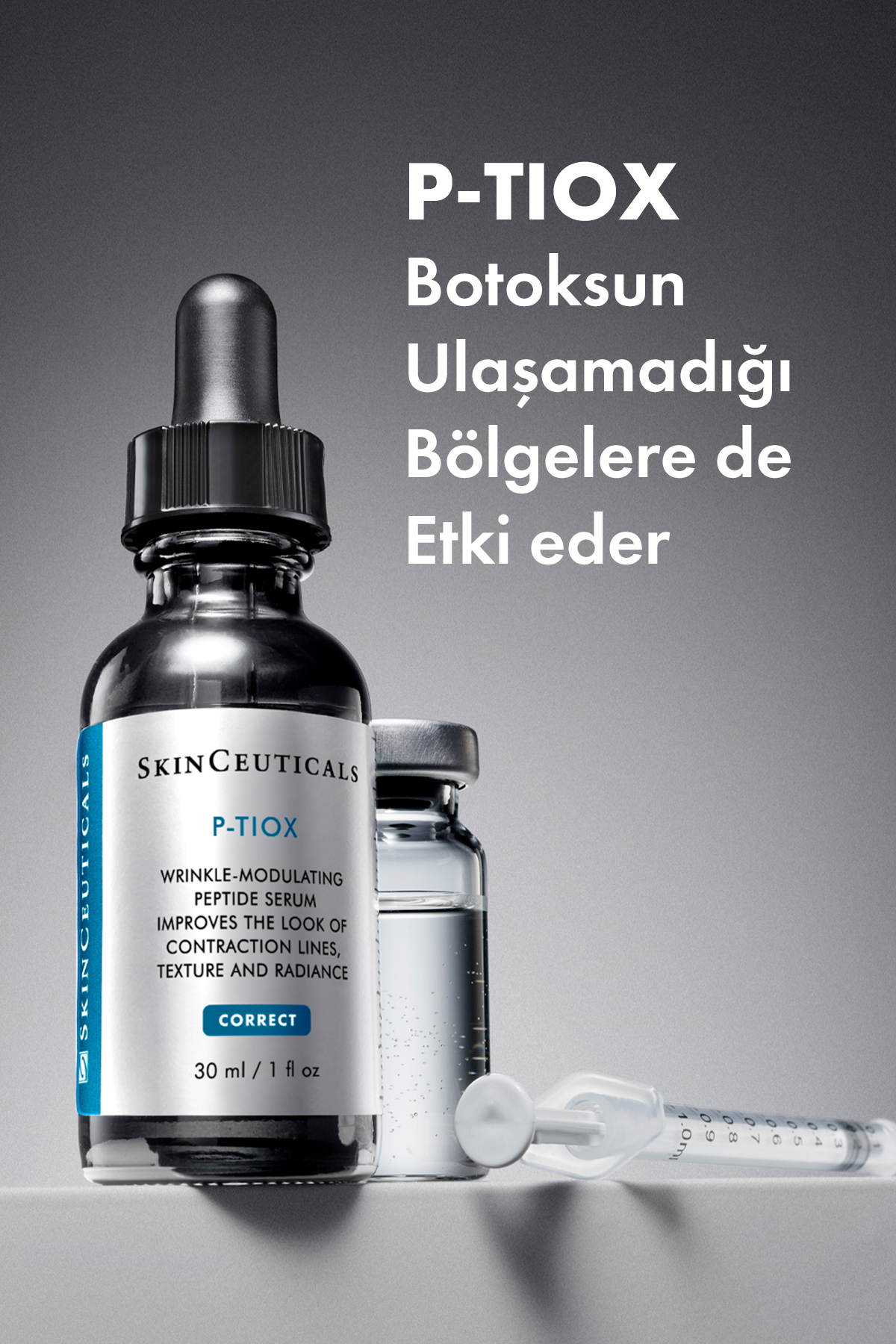 P-tiox  İnce Çizgi ve Yaşlanma Karşıtı Peptit Serum 30ml — 3337875898485 — تصویر 3 از 9