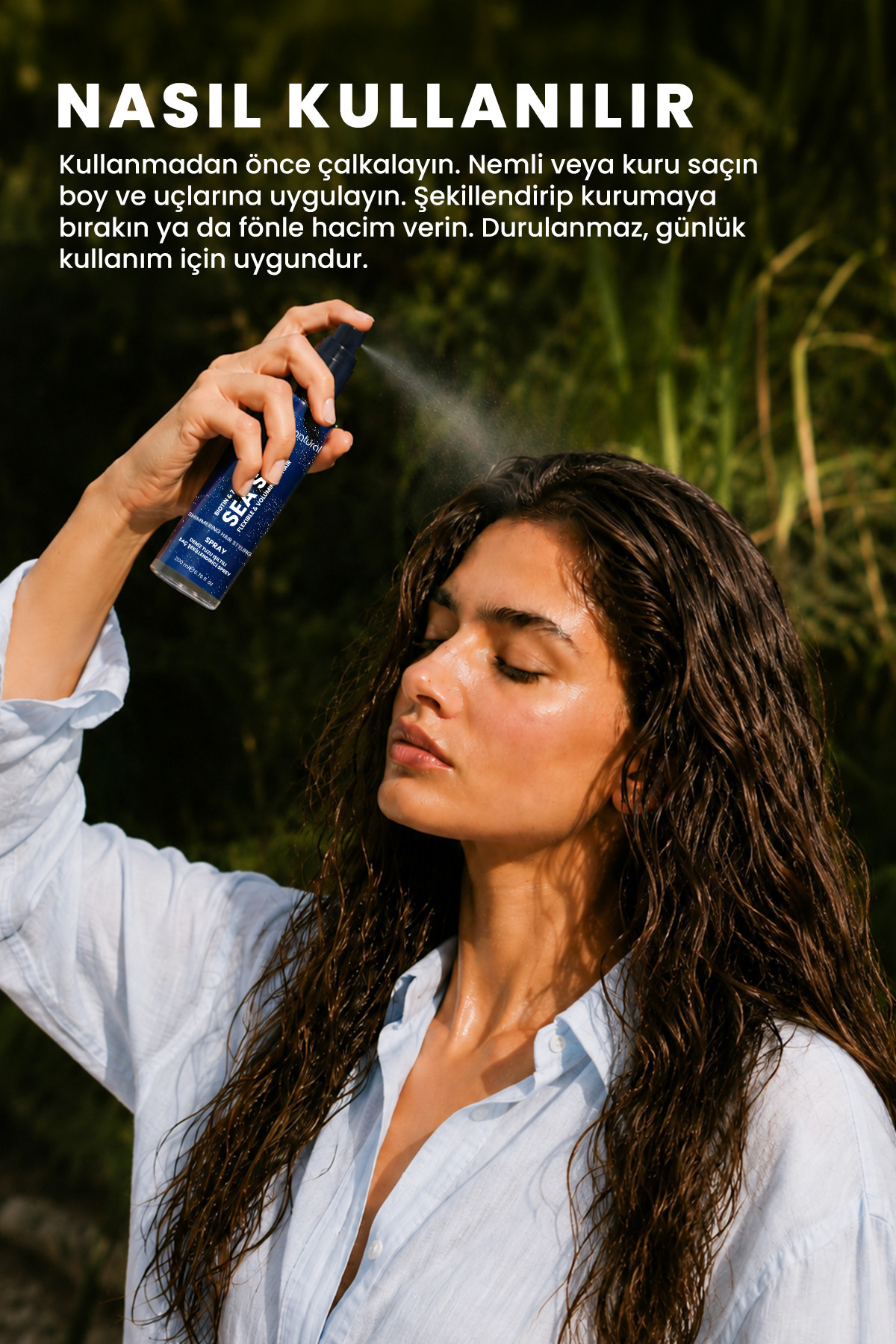 Deniz Tuzu Işıltılı Şekillendirici Saç Spreyi 200 ml — BN.0517 — تصویر 5 از 8