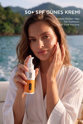 Deriderim EGGE Yoğun Korumalı Tüm Ciltler için Sun Skin Care SPF 50+ Yüz ve V...