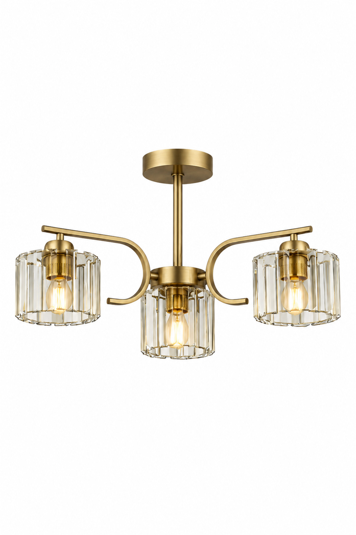 Asel 3-piece living room kitchen bedroom chandelier with antique crystal stone