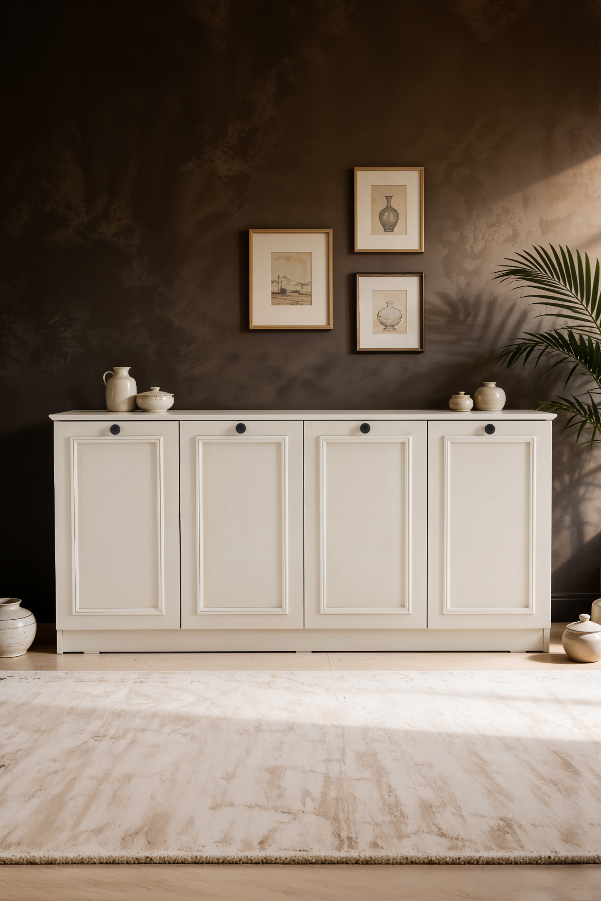 Mira Console 160x80x44 cm Moonstone - Country Design