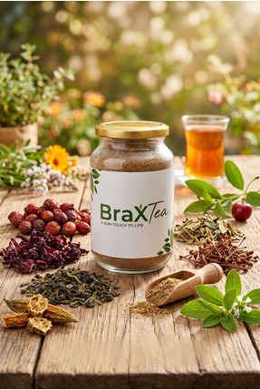 Brax Herbal Movement Yeşil Çay + Açlık Otu 1 Aylık Bitki Çayı