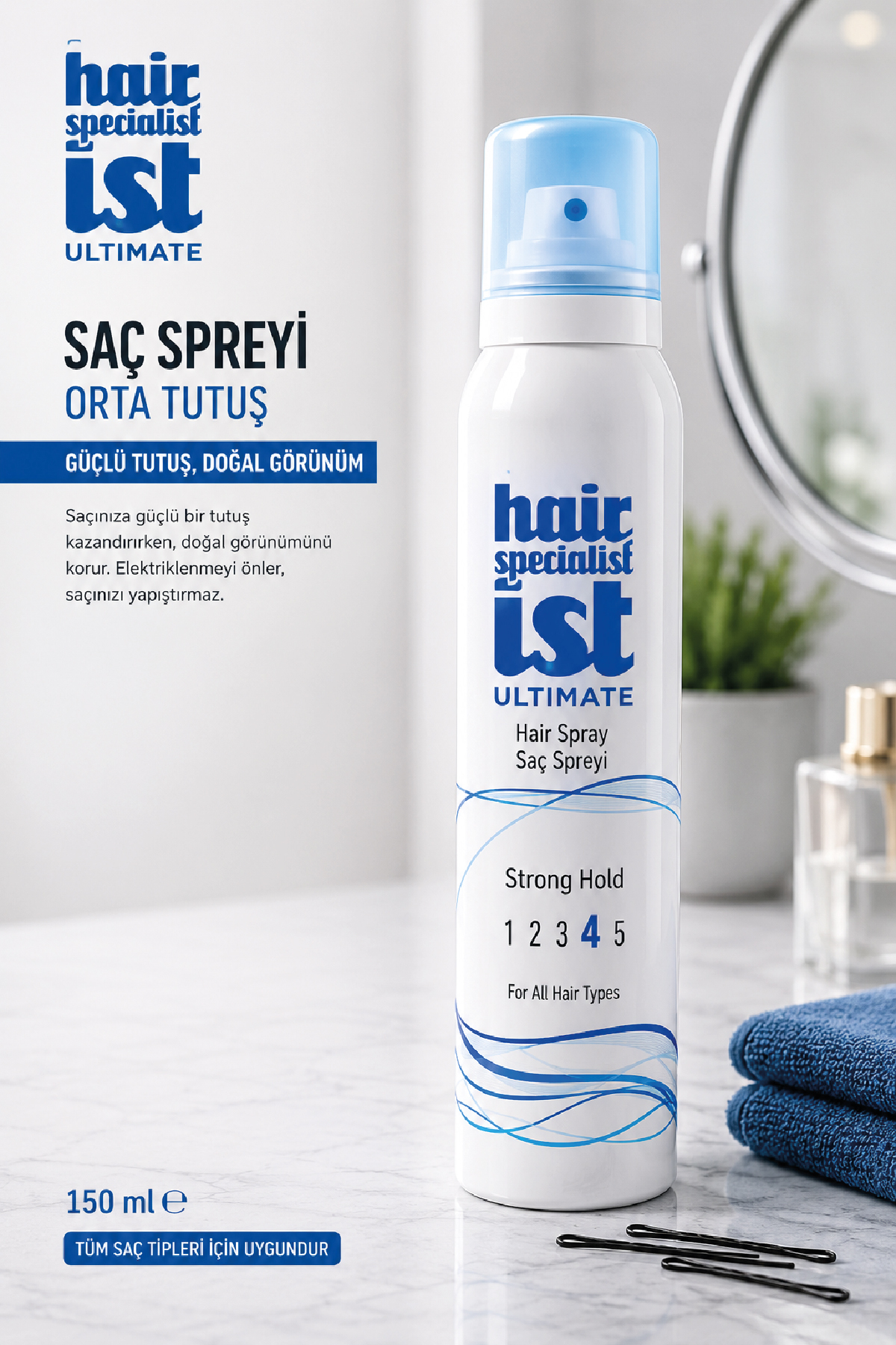 Huncalife Hair Specialist Ultimate Saç Spreyi - Orta Tutuş 150 Ml - Saç Spreyi 13027 — 13027-ALPHATECH-13027