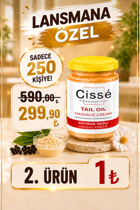 cisse Kuyruk Yağlı Masaj Kremi 100 ml