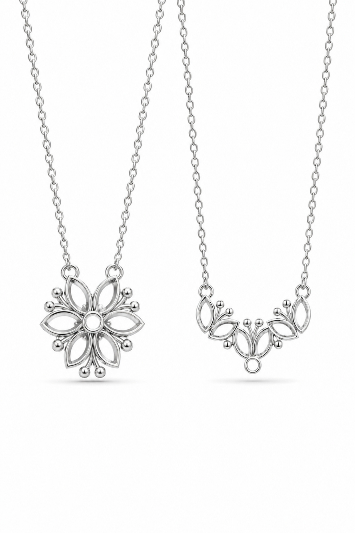 Women's Necklace with Special Box - Retractable Magnolia Stylish Women's Necklace with Magnet
