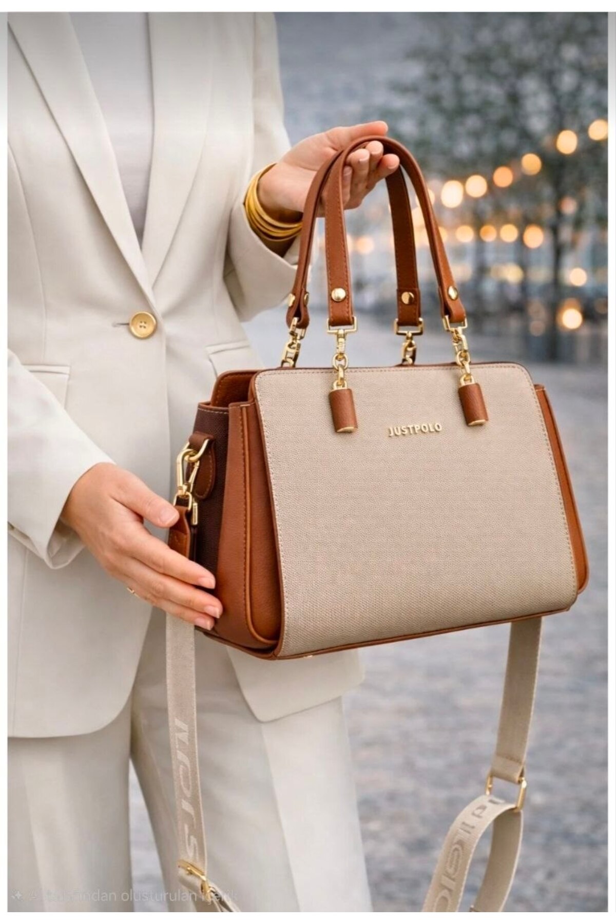 POLO BAG just polo orijinal kadın el ve omuz çantası görsel 3