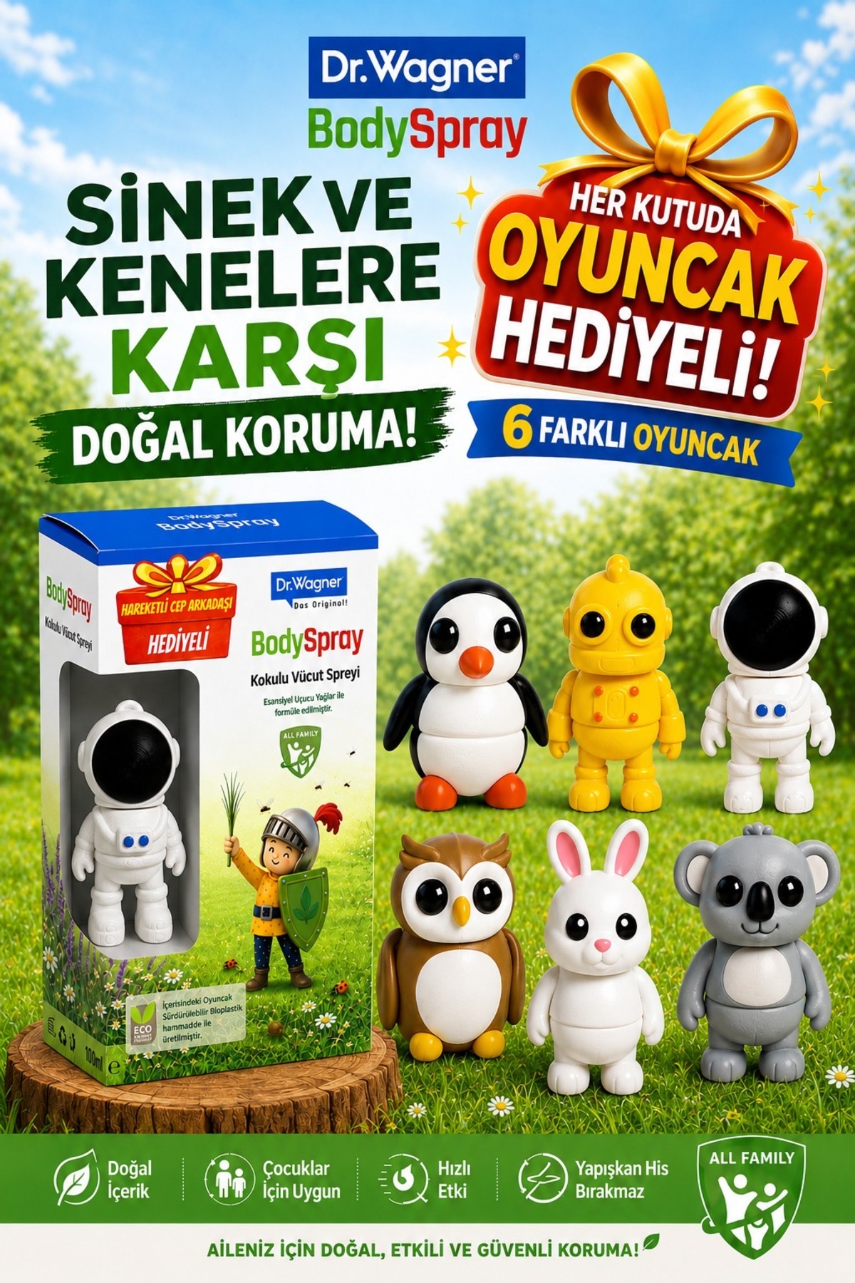 Dr Wagner Sivrisinek Ve Kene Kovucu Sprey, %100 Doğal Yağlardan