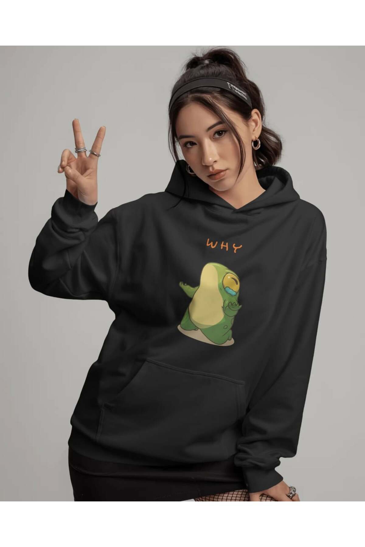 buzagi tasarım ürünleri Why Unisex Hooded Sweatshirt