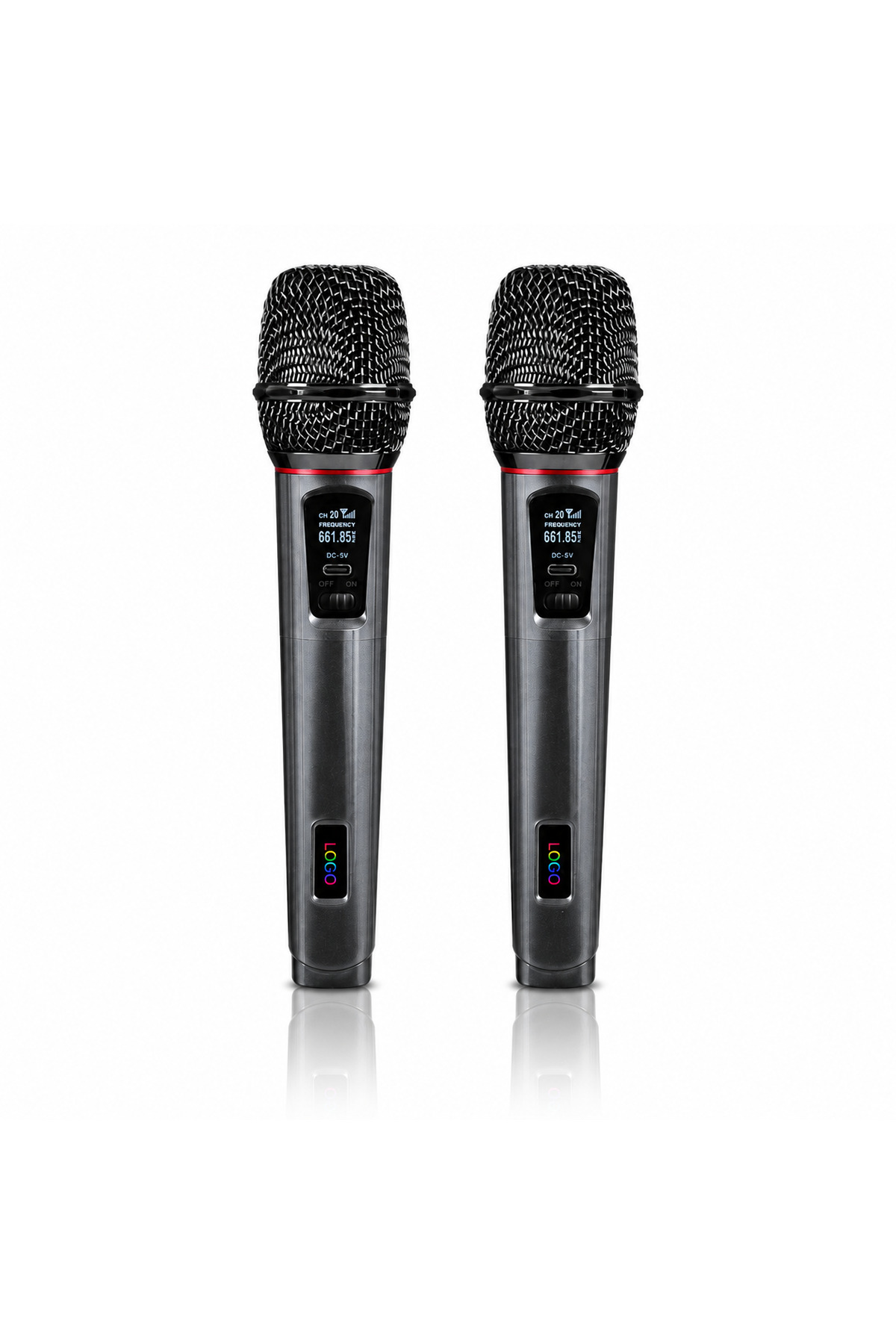2 Pcs Wireless Amplifier Speaker Microphone Karaoke Microphone Stage Performance Parties | RS-900B