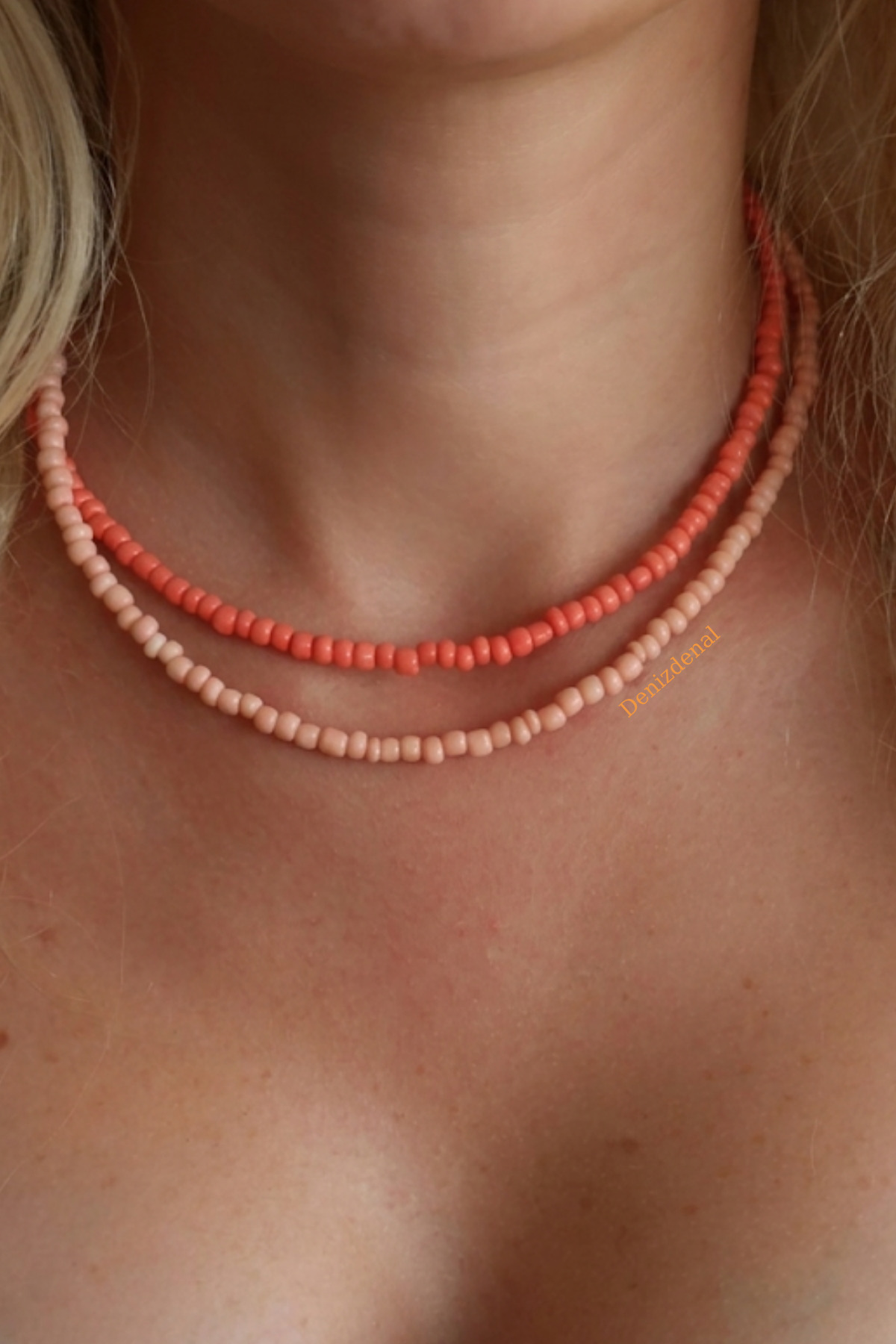 Sand Bead Necklace 2pcs Model