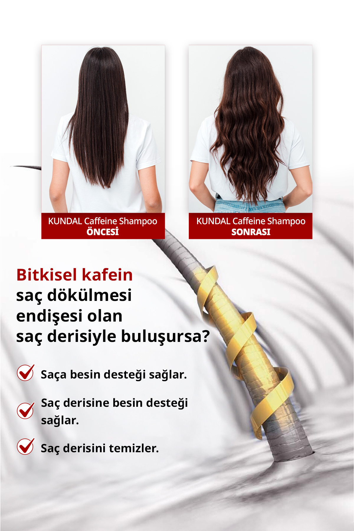 Kafein İçeren Dökülme Karşıtı Bakım Şampuanı Caffeine Scalp Shampoo 500ml (White Musk) — 111182 — تصویر 4 از 9