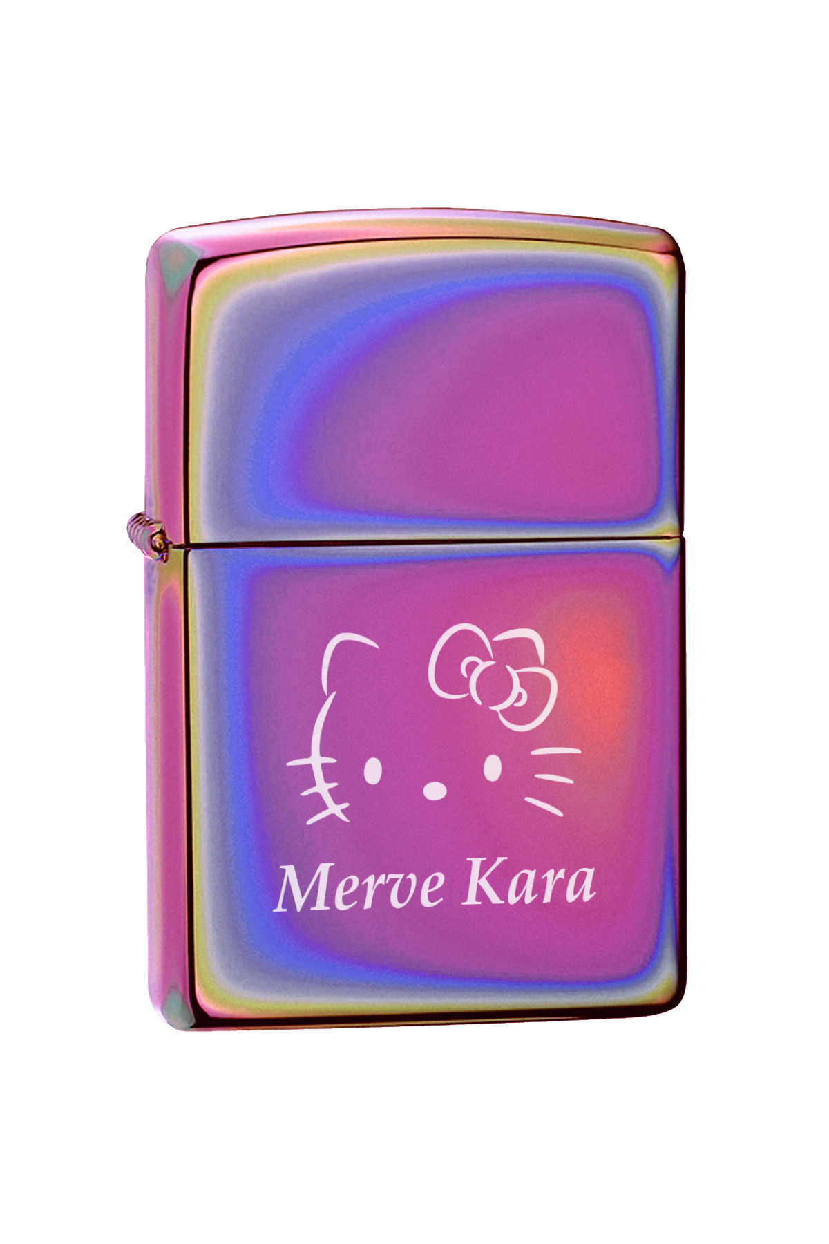 İŞTE BU Kişiye Özel İsimli Benzinli Zippo Çakmak Hello Kitty