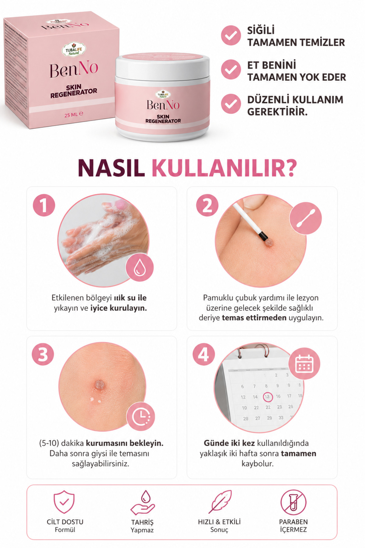 BenNO Skin Regenerator 25 ml Bölgesel Kozmetik Bakım Kremi - Cilt Yenileme Kremi — Benno1 — تصویر 7 از 7