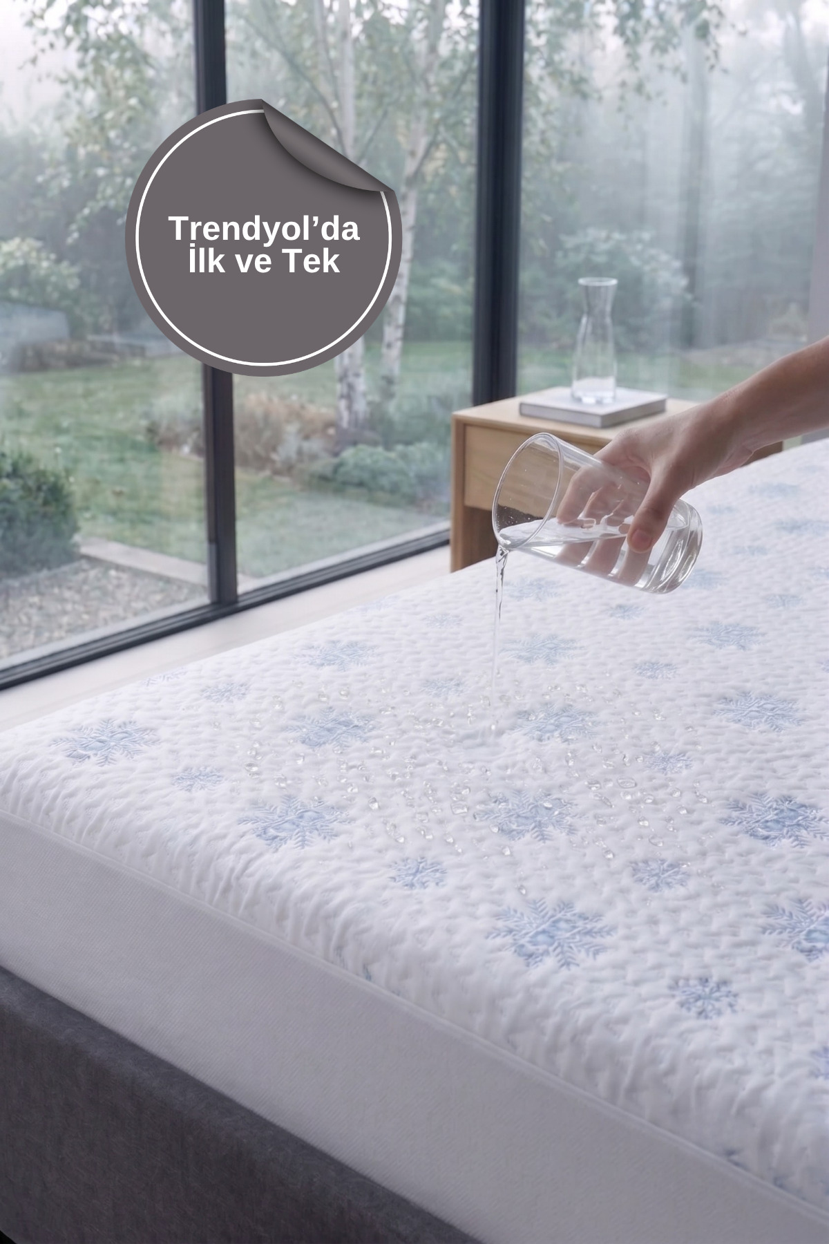 Cooling Effect Cooling Mattress Mattress Fitted Full Edge Liquidproof Mattress Protector