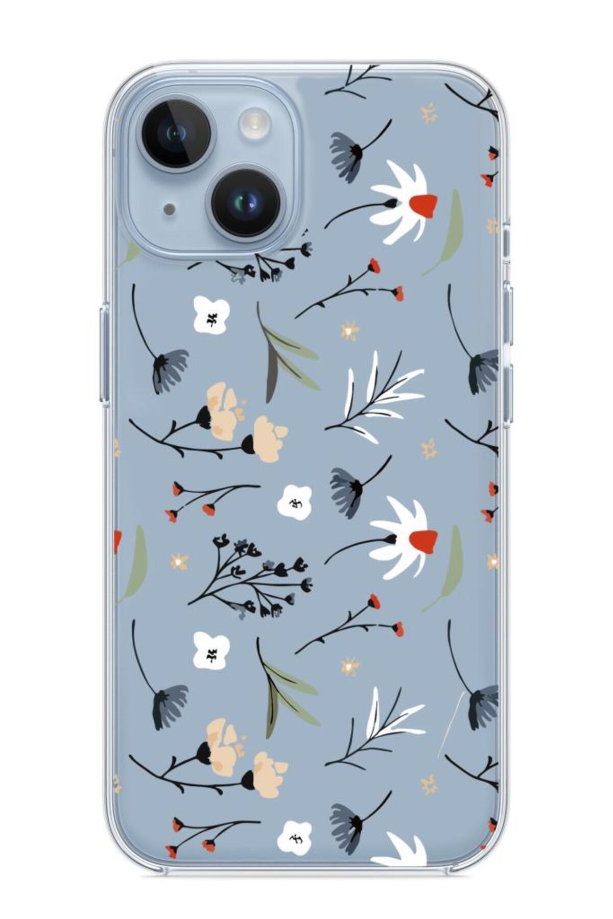 Iphone 15 Compatible Patterned Clear Silicone Case