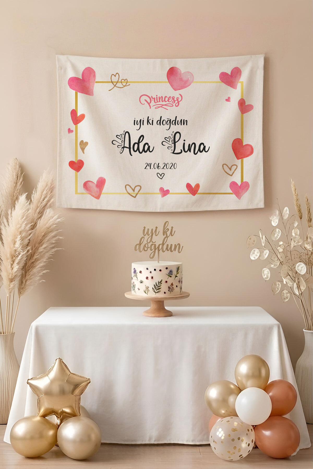 Personalized Birthday Happy Birthday Wall Covering Tapestry Premium Quality Fabric