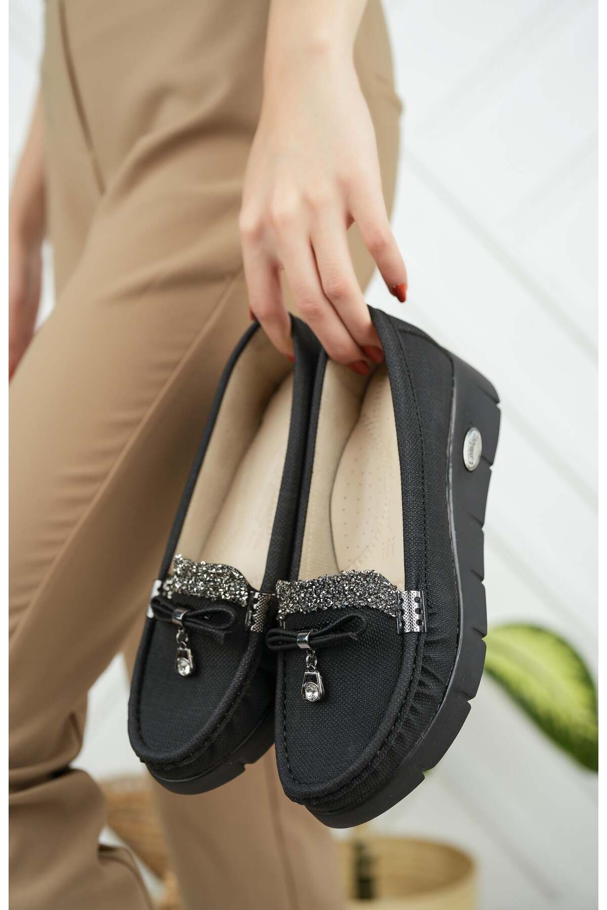 Nesil Shoes Nstar 400 Siyah Kot Anatomik Günlük Kadın Ayakkabı görsel 2