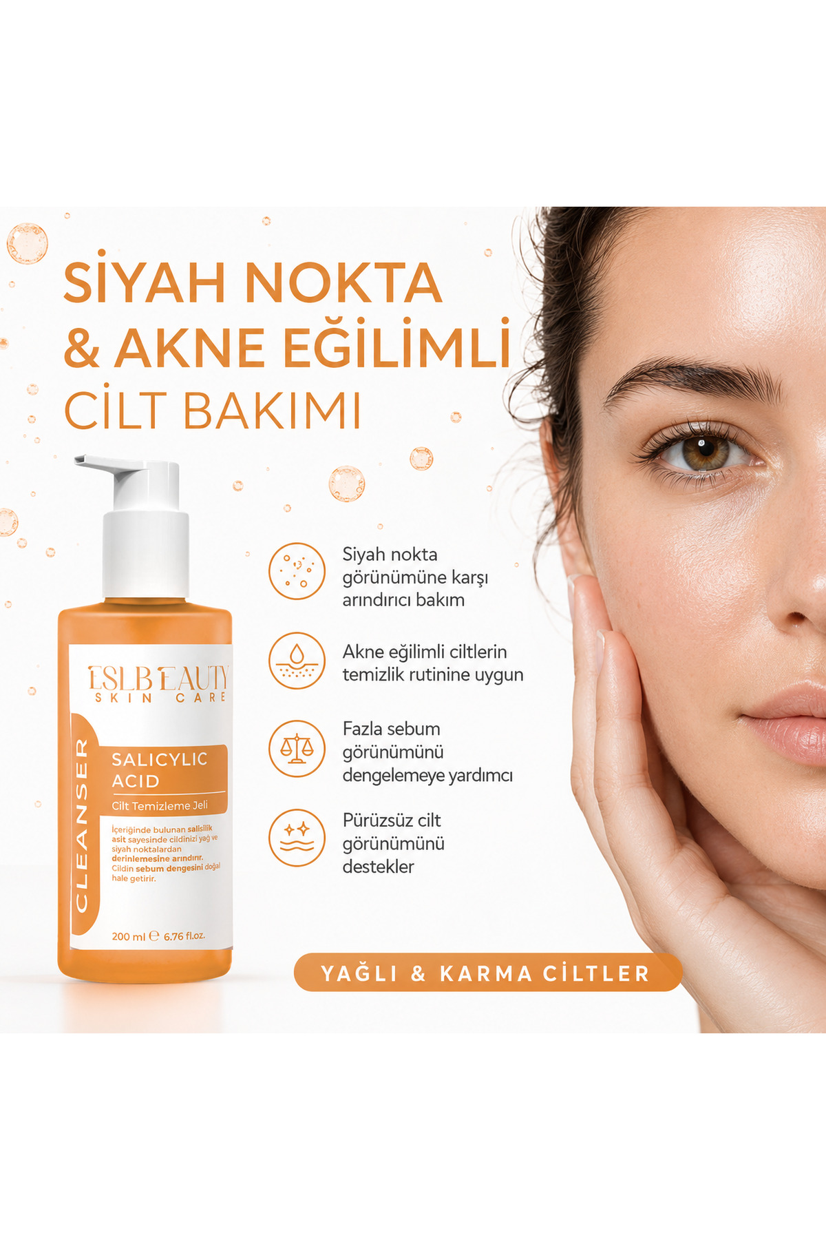 Salisilik Asit Yüz Yıkama Jeli 200 ml – Gözenek Arındırıcı, Akne & Siyah Nokta Karşıtı — 2131421 — تصویر 2 از 6
