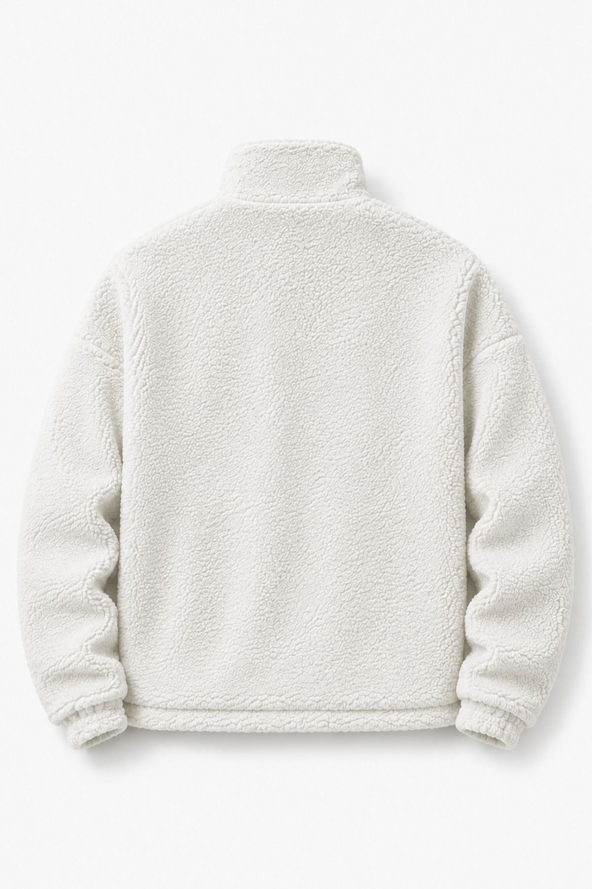Ghassy Co. Erkek Alaska Regular Peluş Sherpa Kışlık Tam Fermuarlı Polar Sweatshirt görsel 2
