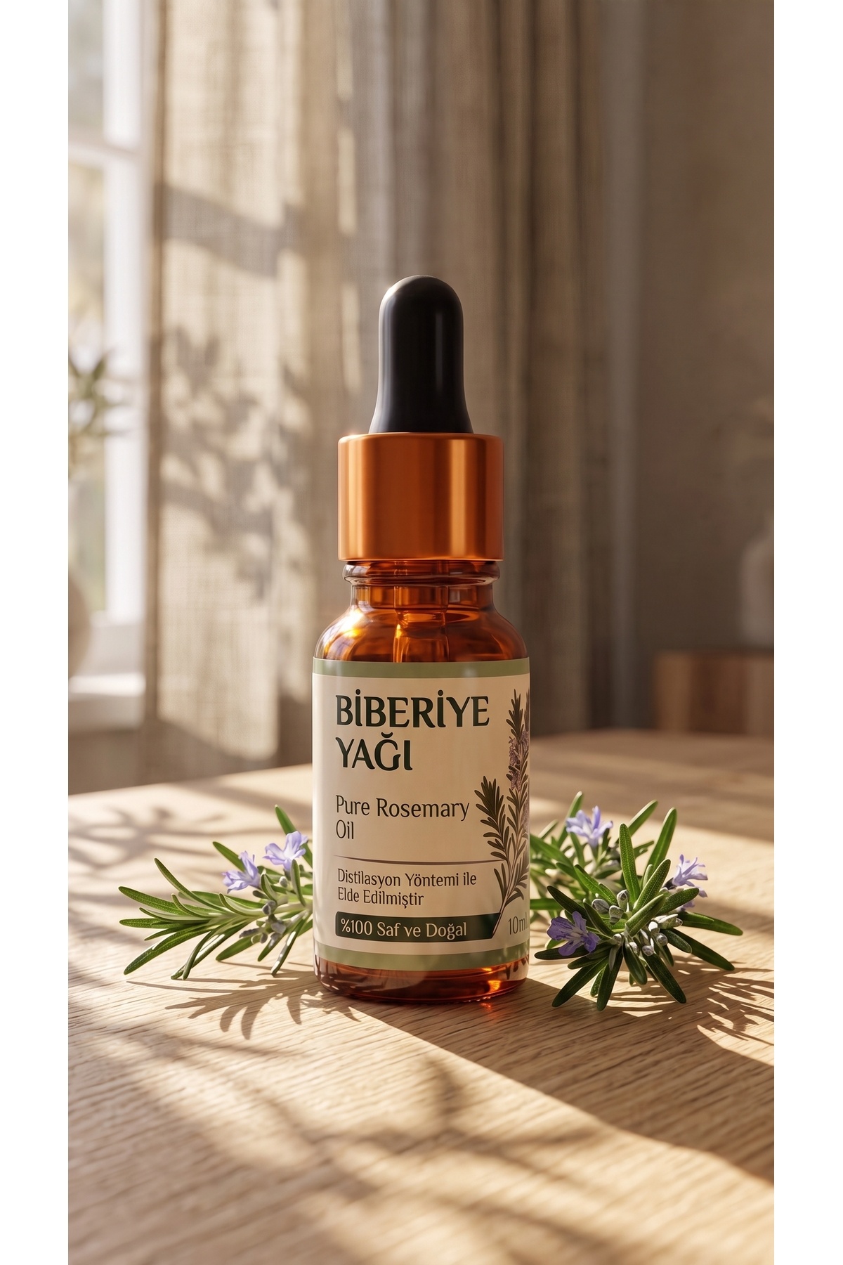 Biberiye Uçucu Yağı 10 ml / %100 Saf Ve Doğal / Rosemary Oil — A1-Biberiye-yag-10 — تصویر 4 از 8