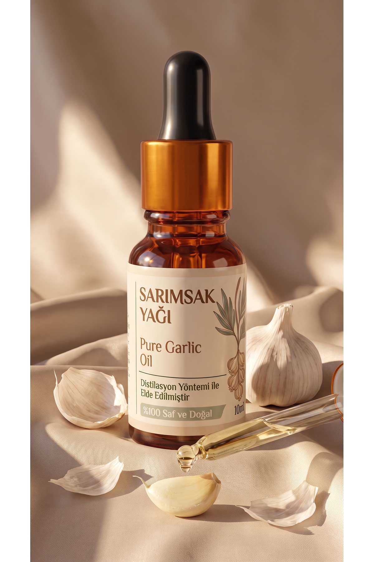 Sarımsak Uçucu Yağı 10 Ml / %100 Saf Ve Doğal / Garlic Oil — A1-Sarımska-yag-10 — تصویر 5 از 8