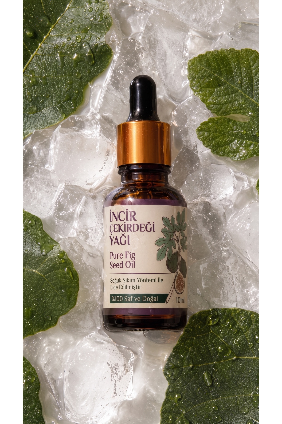 İncir Çekirdeği Yağı 10 ml / Soğuk Sıkım / %100 Saf Ve Doğal / Fig Seeds Oil — A1-İncir-Çekirdeği-yag-10 — تصویر 3 از 8