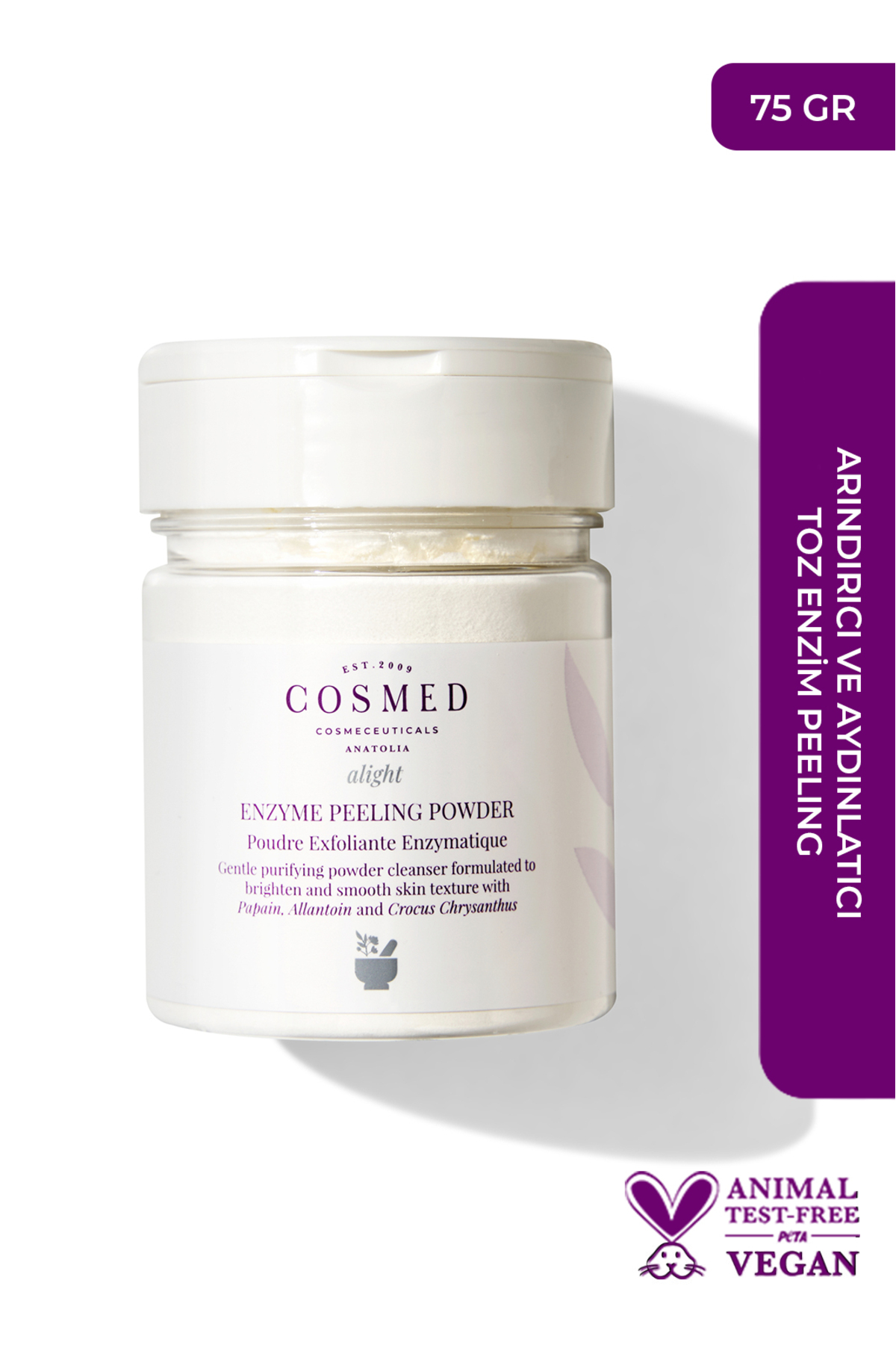 COSMED Arındırıcı ve Aydınlatıcı Toz Temizleyici/ Alight ENZYME PEELING POWDER 75GR — 20401