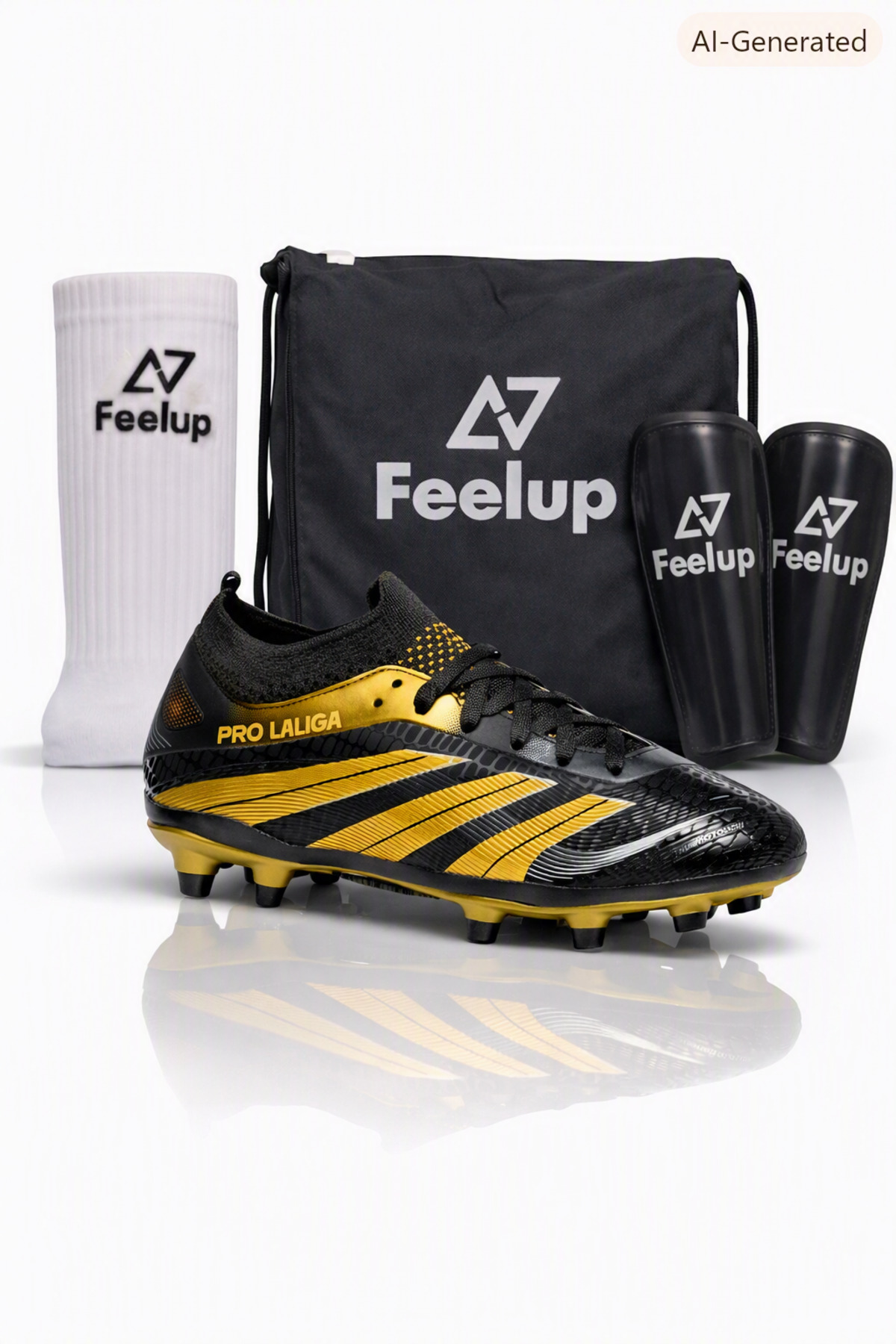 football Unisex Pro Hbrid Touch Çoraplı Krampon Seti (Çanta + Çorap + Tekmelik)