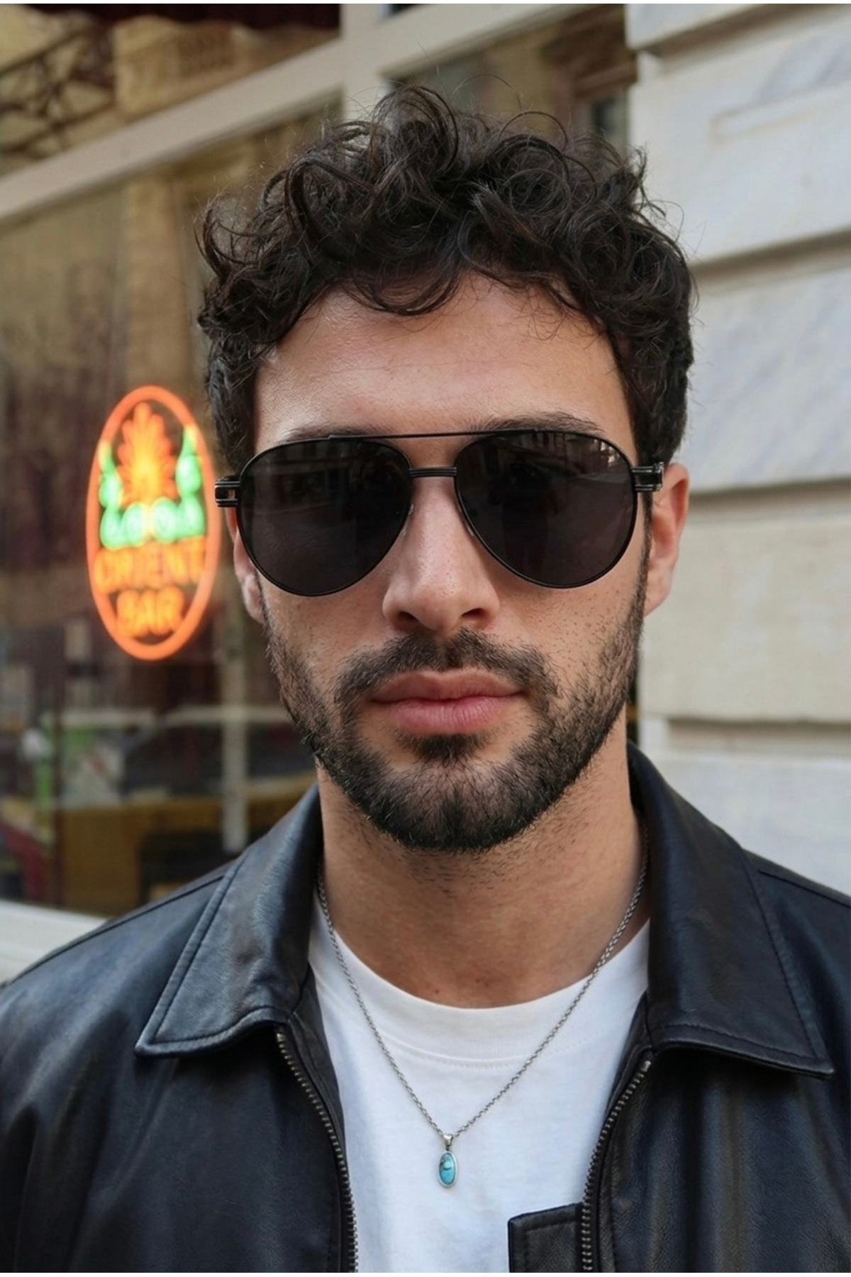 Chunky Frame Damla Polarize Yüksek Kalite Titanyum Siyah Unisex Güneş Gözlüğü görsel 3