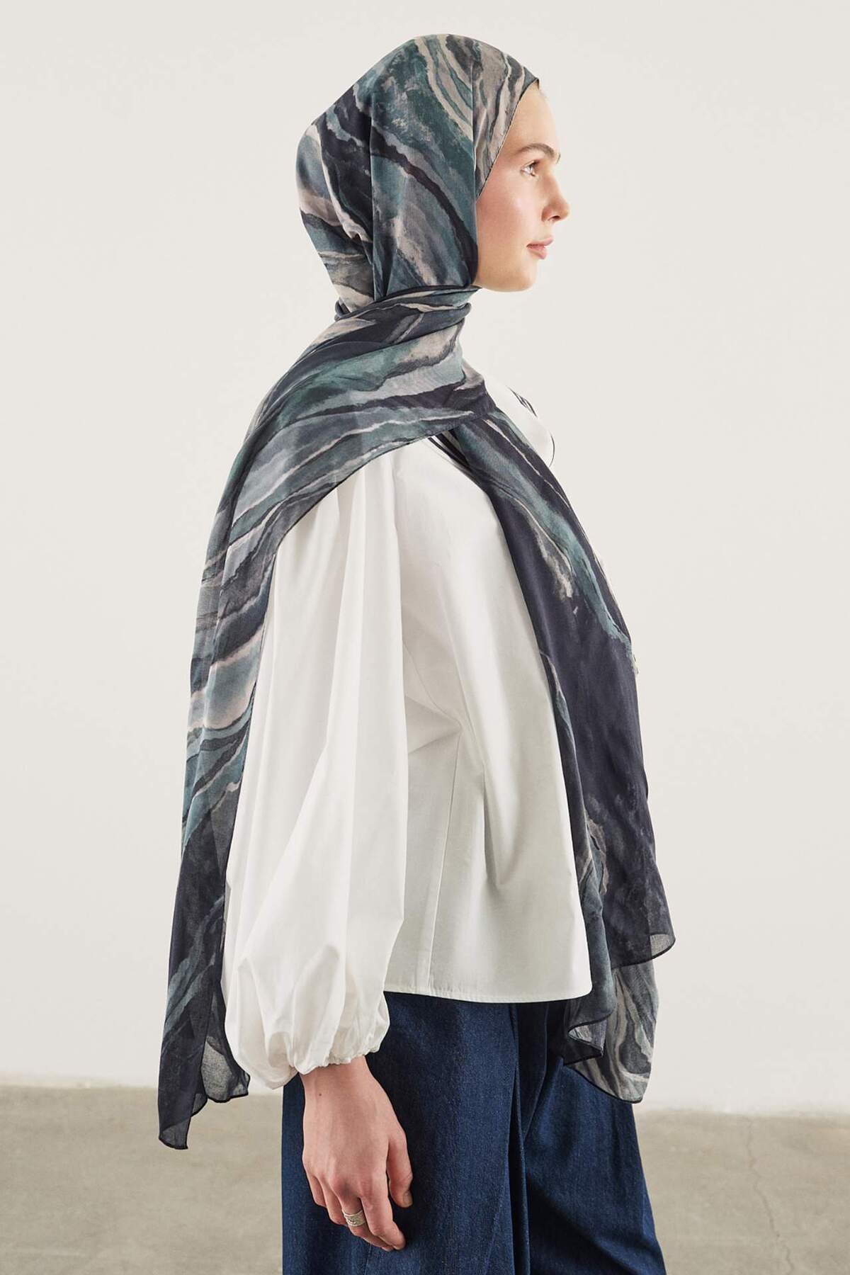 DeFacto Fresh Scarfs X Indigo Batik Viskon Şal I1751AX26SM görsel 4