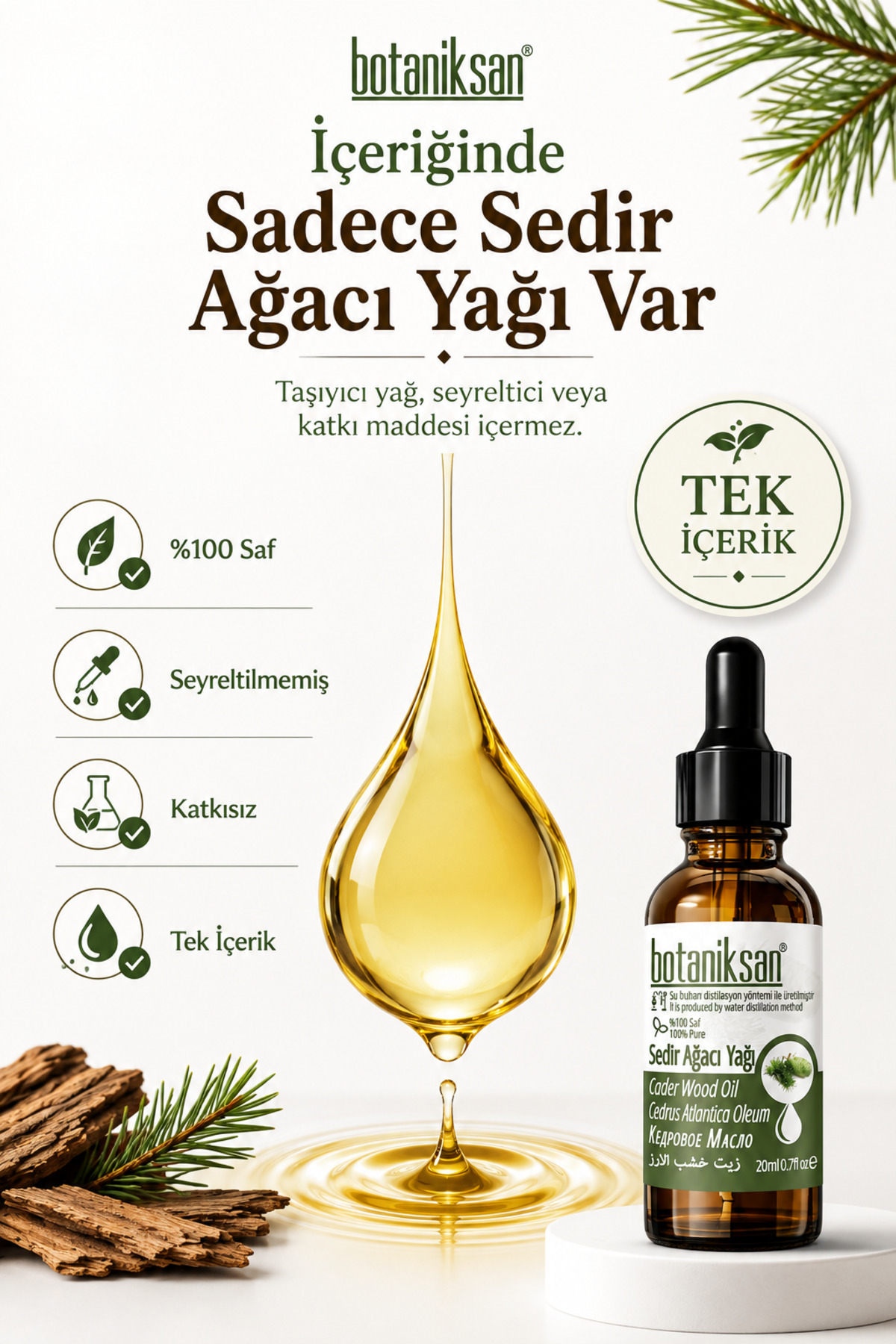 Sedir Ağacı Yağı 20ml — SEDİR AĞACI YAĞI 20ML — تصویر 2 از 8