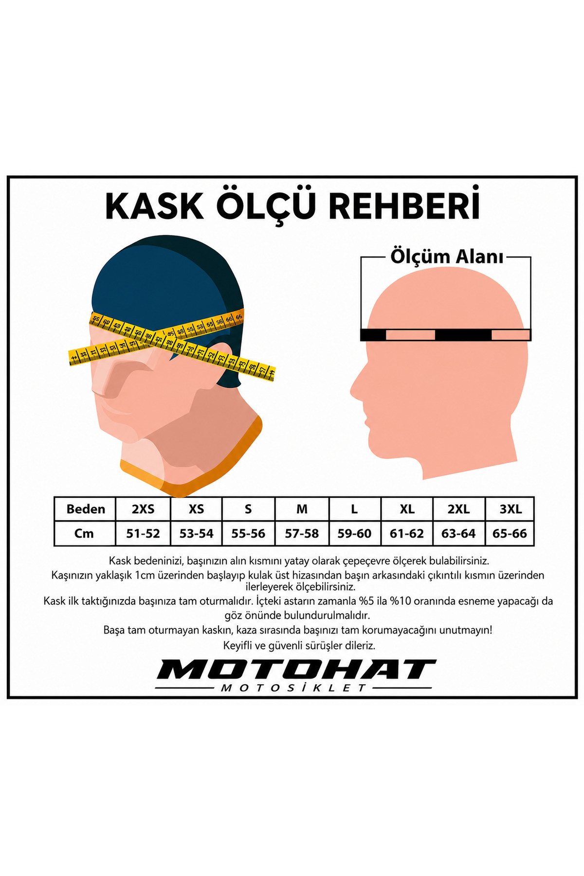 Motohat Motosiklet GÜNEŞ VİZÖRLÜ KASK - TELEFON TUTUCU VE BUFF HEDİYELİ