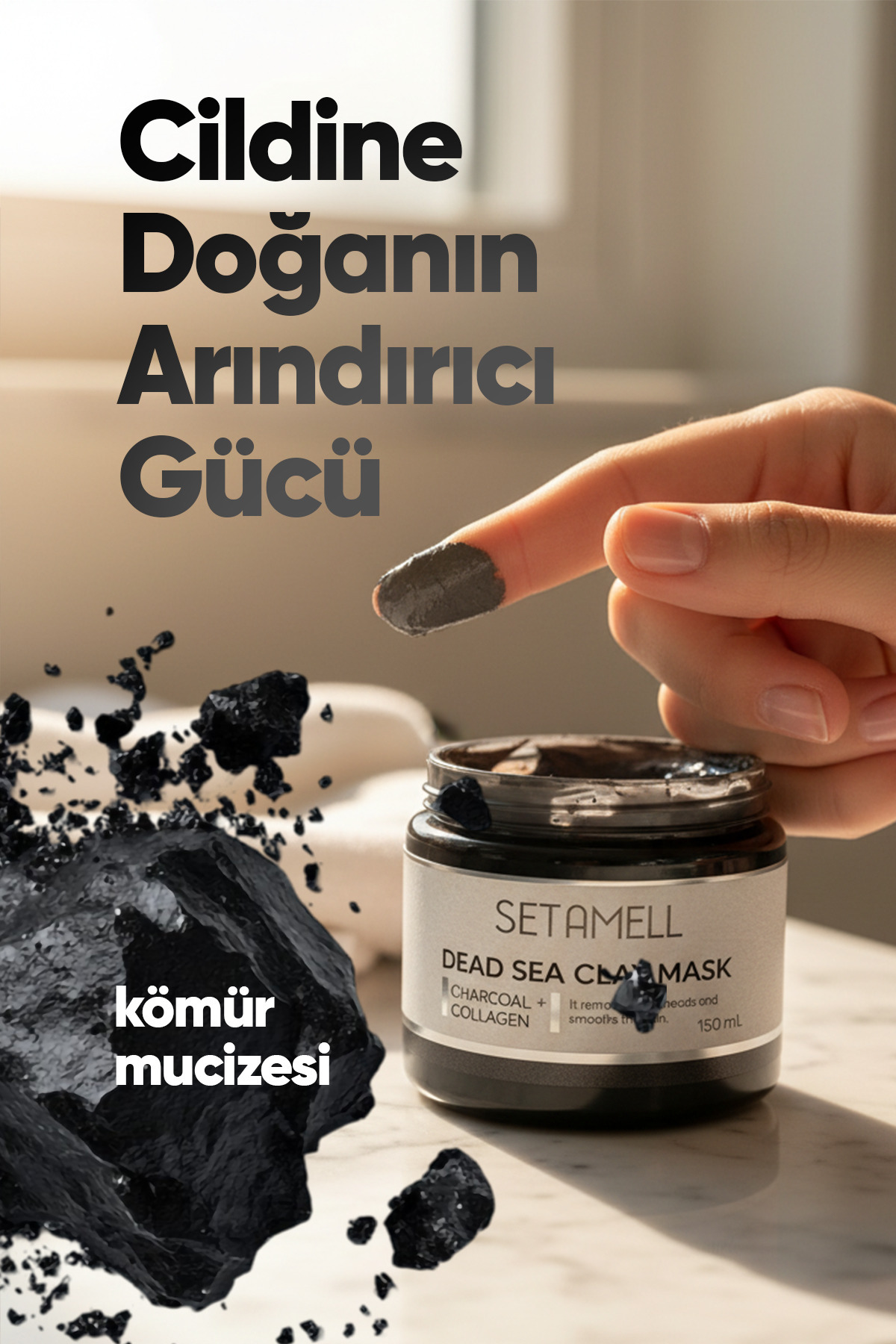 Ölü Deniz Maskesi Kolejenli Siyah Nokta Sivılce Ve Yaslanma - Karşıtı - Collegen Mask — SETAMELL-1 — تصویر 6 از 8