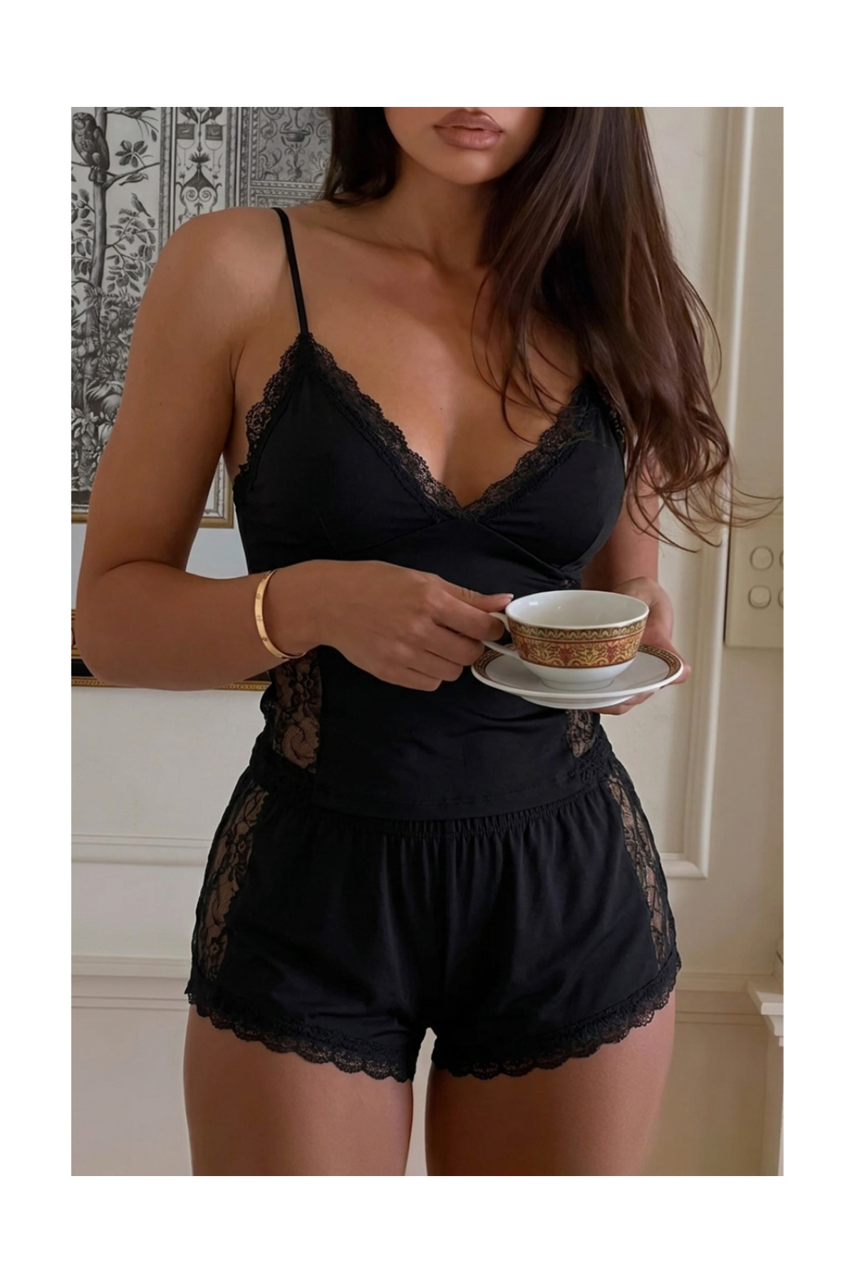 EDLİNGERİE Sarah Şortlu Pijama Takımı görsel 2