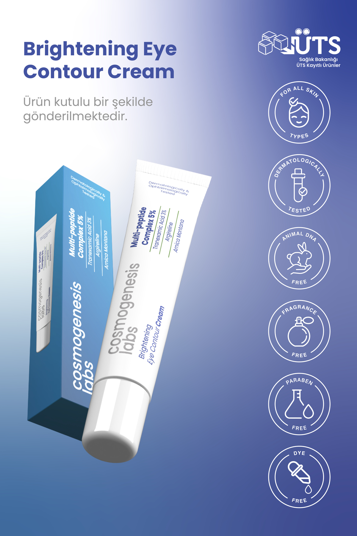 Göz Altı Aydınlatıcı Krem 20ml - Koyu Halka Ve Şişlik Karşıtı Nemlendirici Vegan (Tranexamc Acid) — CGL197A — تصویر 6 از 7