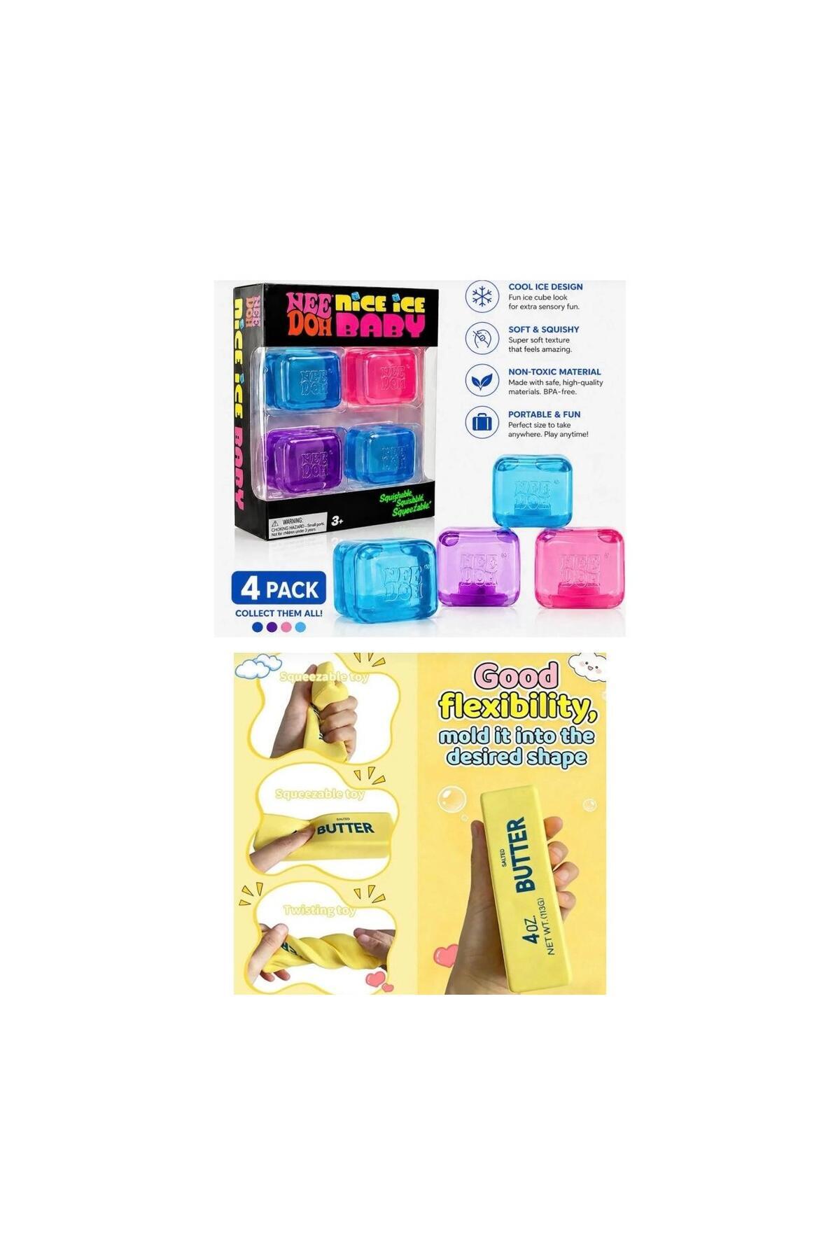 Pofika Needoh Nice Cube 4'lü Paket + Butter Tereyağ Stress Soft