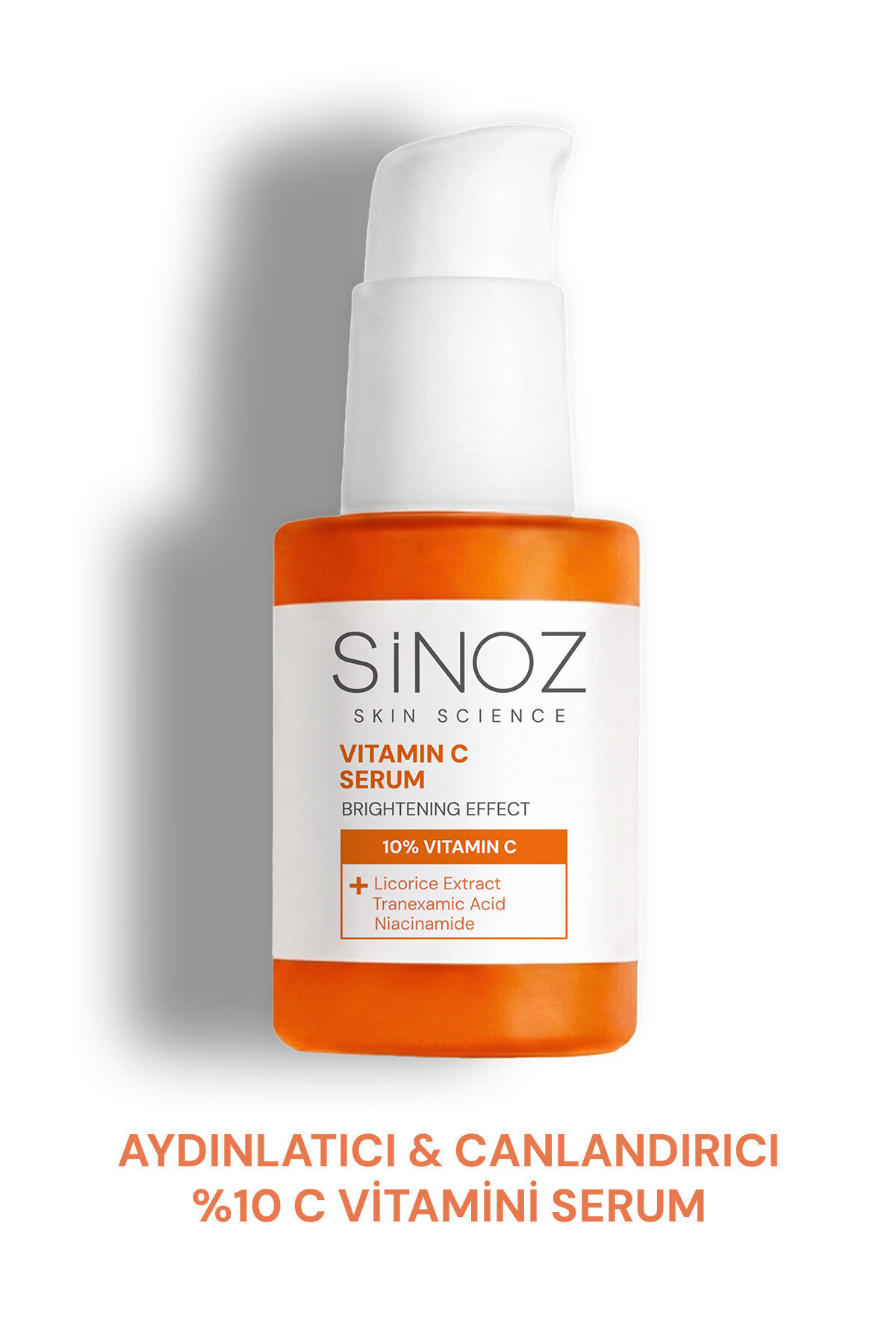 SİNOZ Aydınlatıcı Canlandırıcı %10 C Vitamini Yüz Serumu 30 ml — 10.13.25.007.030.10