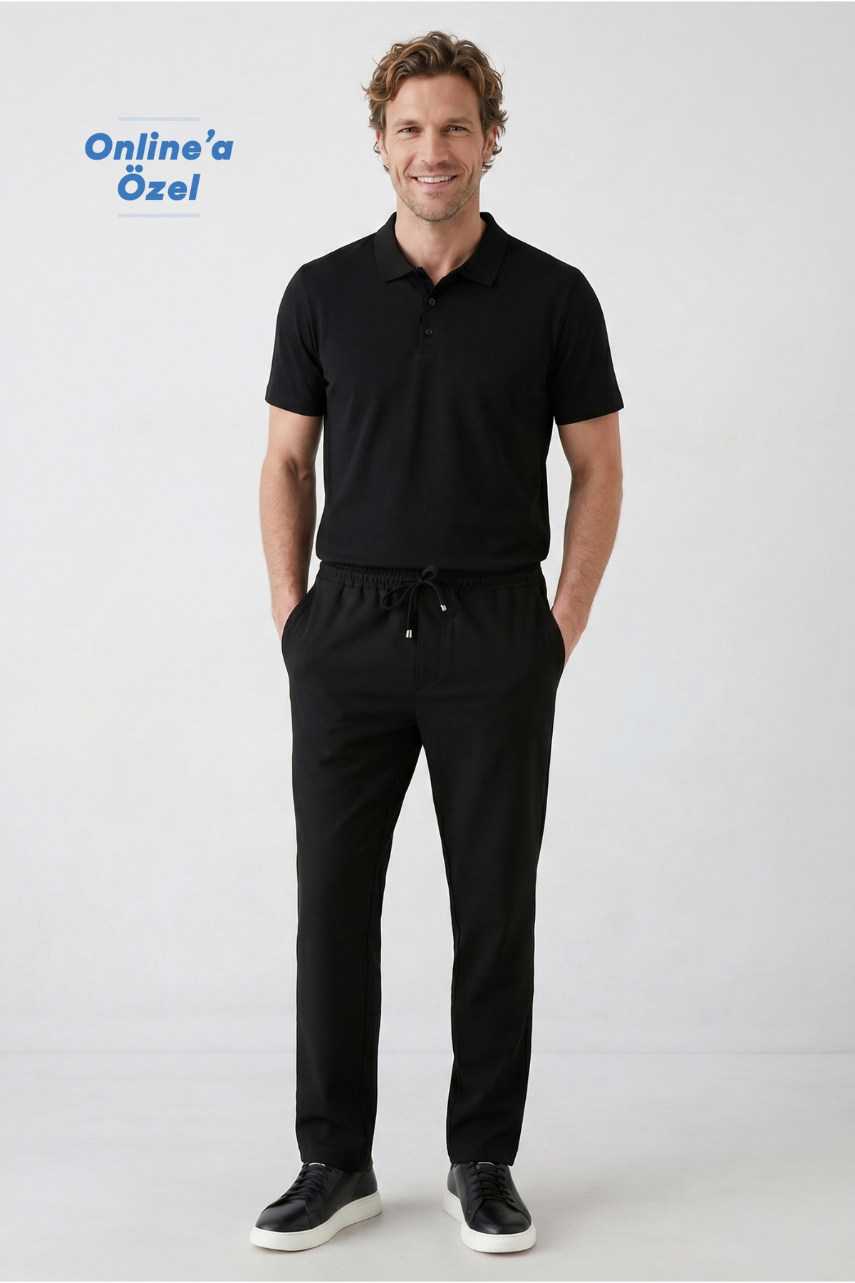 Kiğılı Regular Fit Standart Kesim Yandan Cep Beli Lastikli İpli Jogger Pantolon