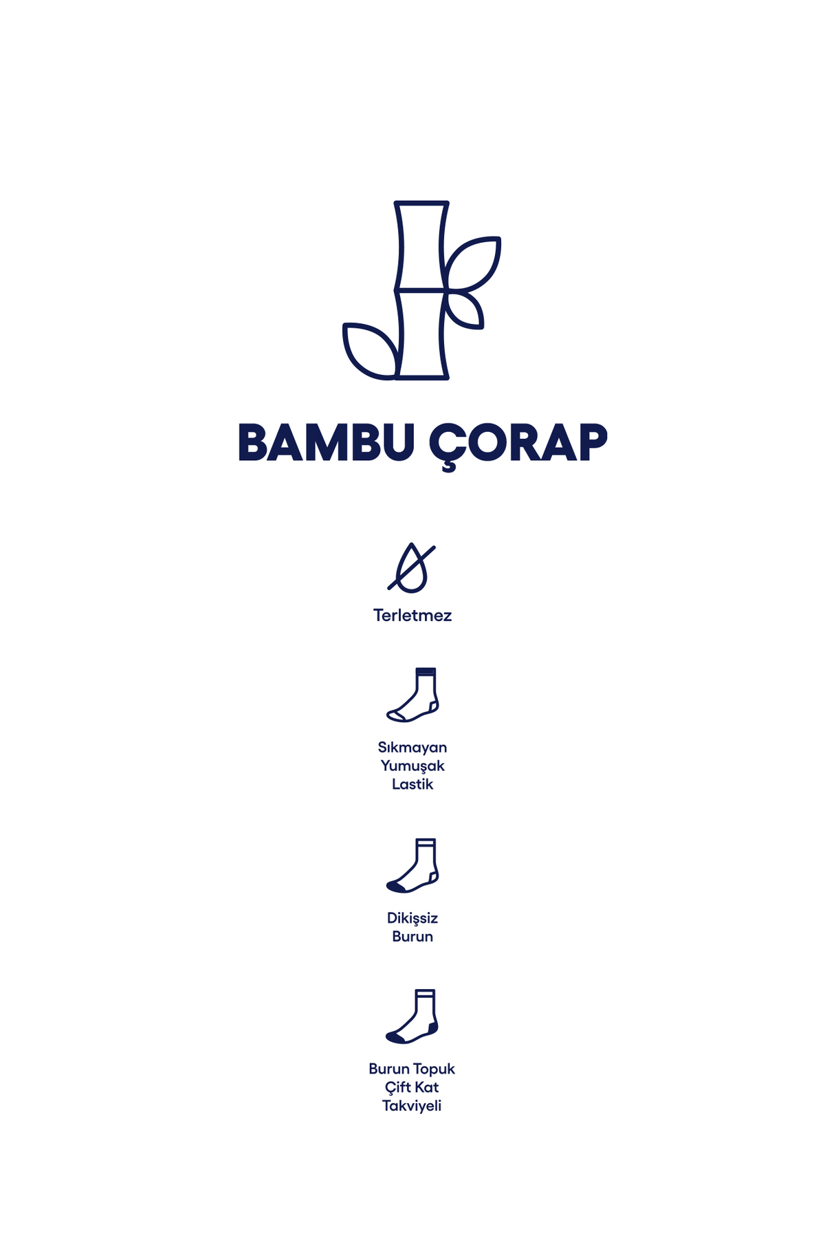 Kiğılı 3'lü Bambu Karışımlı Düz Çorap Hediye Kutulu Set görsel 6