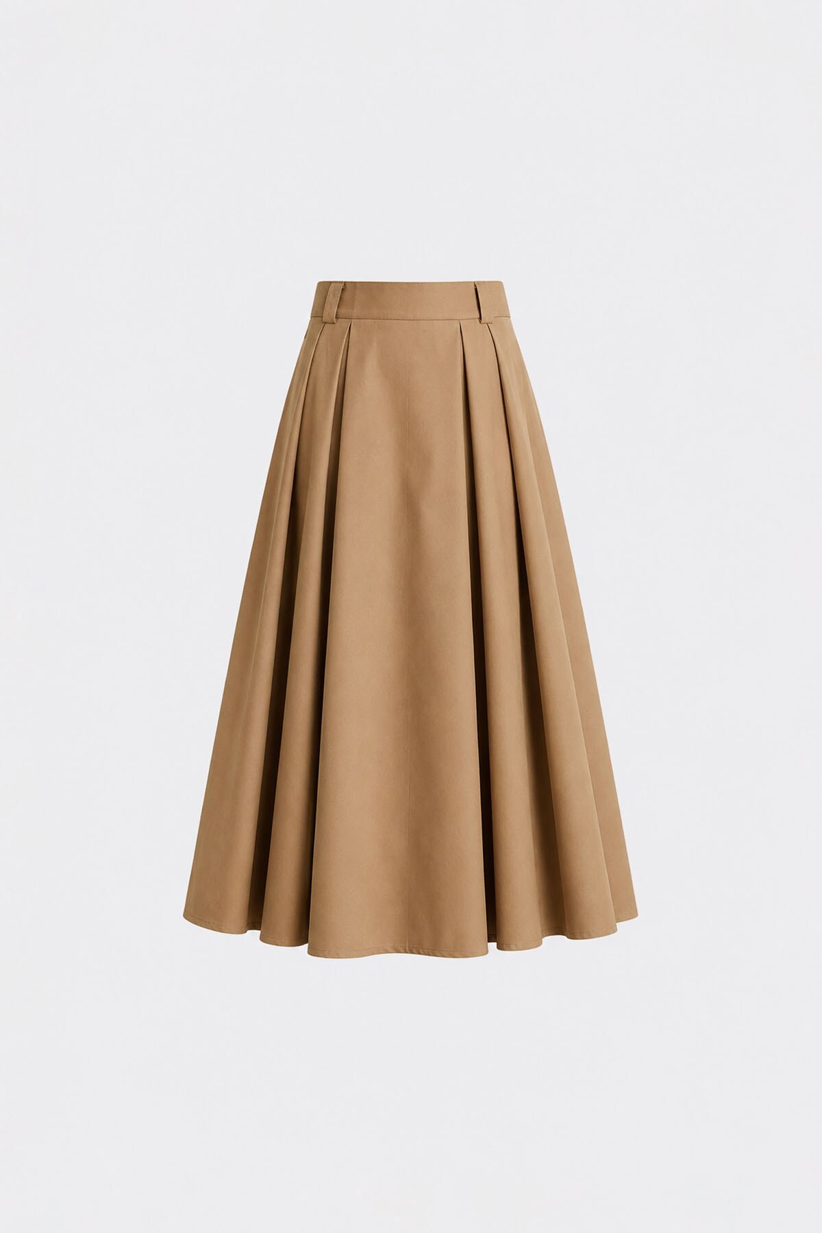 Suud Collection Camel Ball Volümlü Uzun Etek