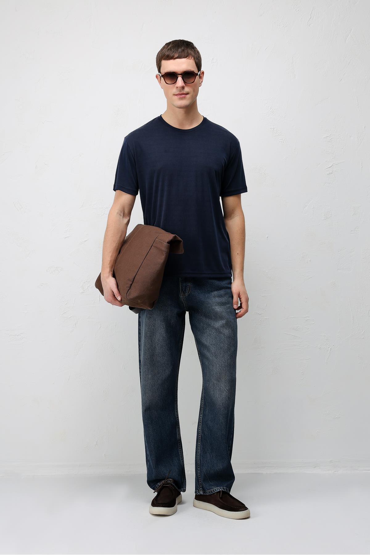 Antioch Mavi Baggy Fit Erkek Jean görsel 2