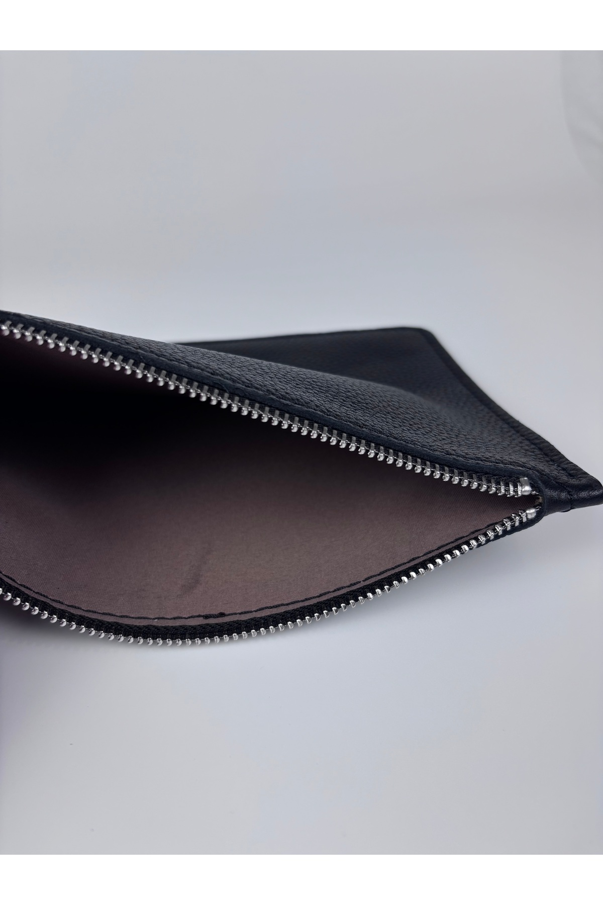 TROYDER Hakiki Deri Clutch/Portföy Çanta Siyah görsel 3
